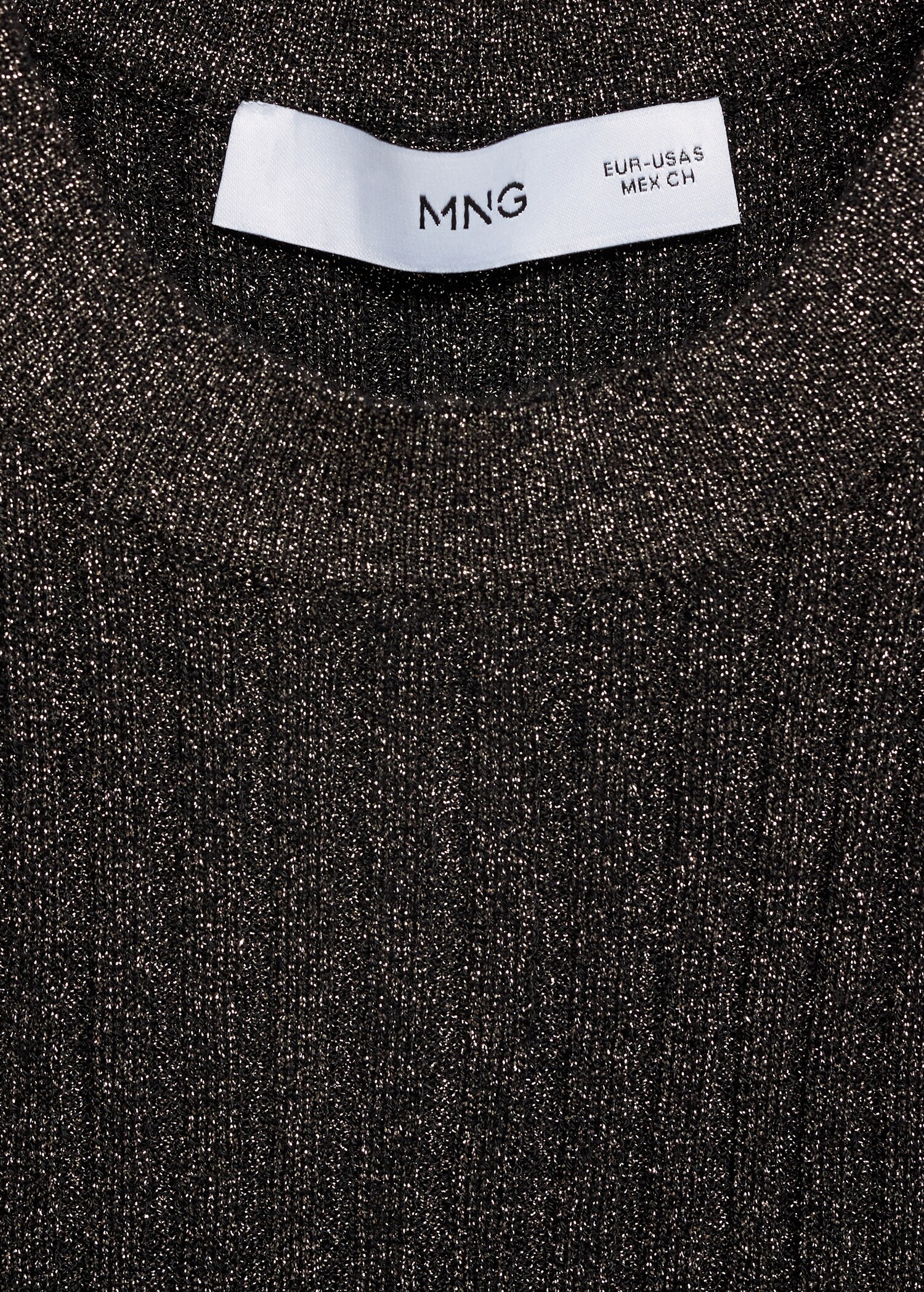 Halter-neck lurex knitted top - Details of the article 8