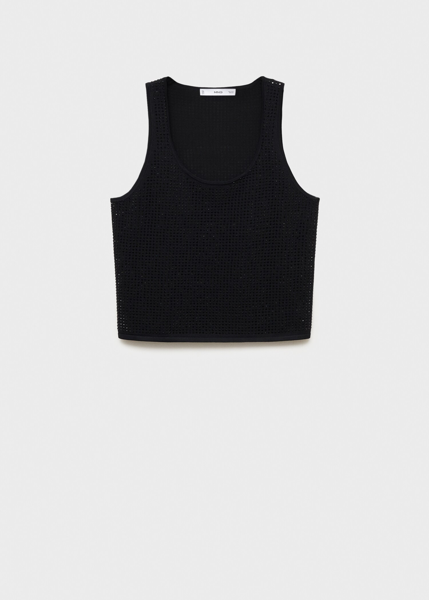 Gebreide top met strasdetail - Artikel zonder model