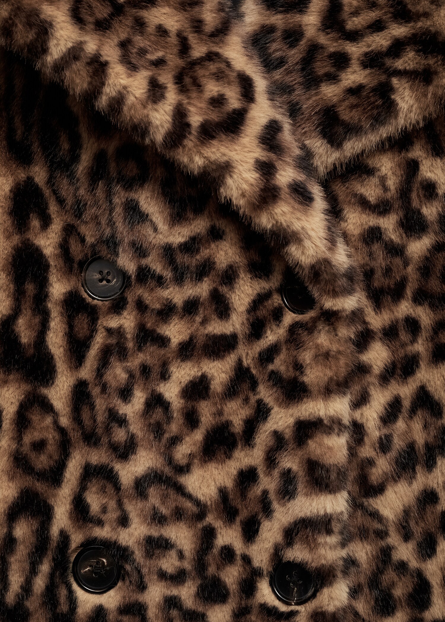 Leopard-print faux-fur coat - Details of the article 0