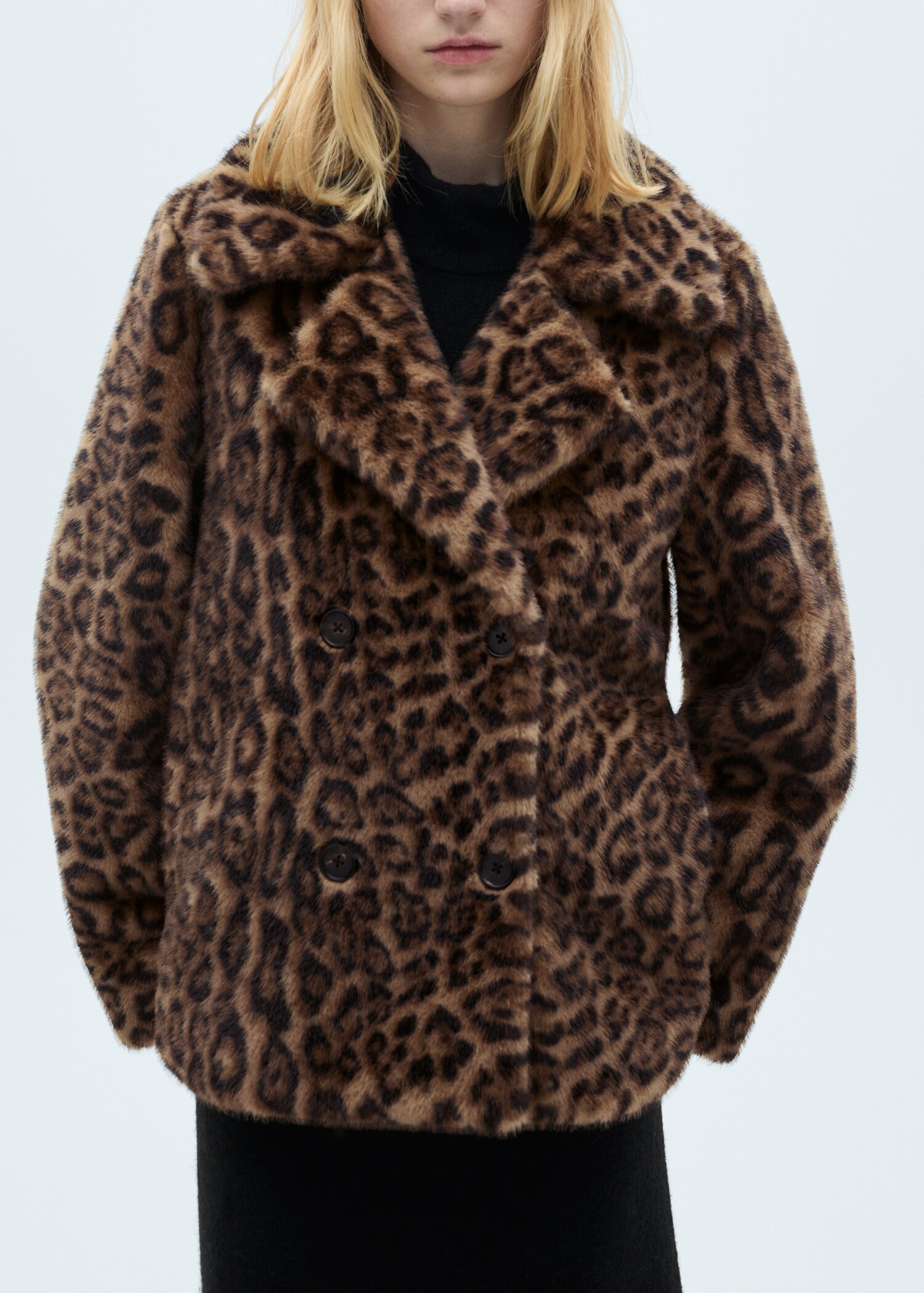 Leopard-print faux-fur coat - Details of the article 6
