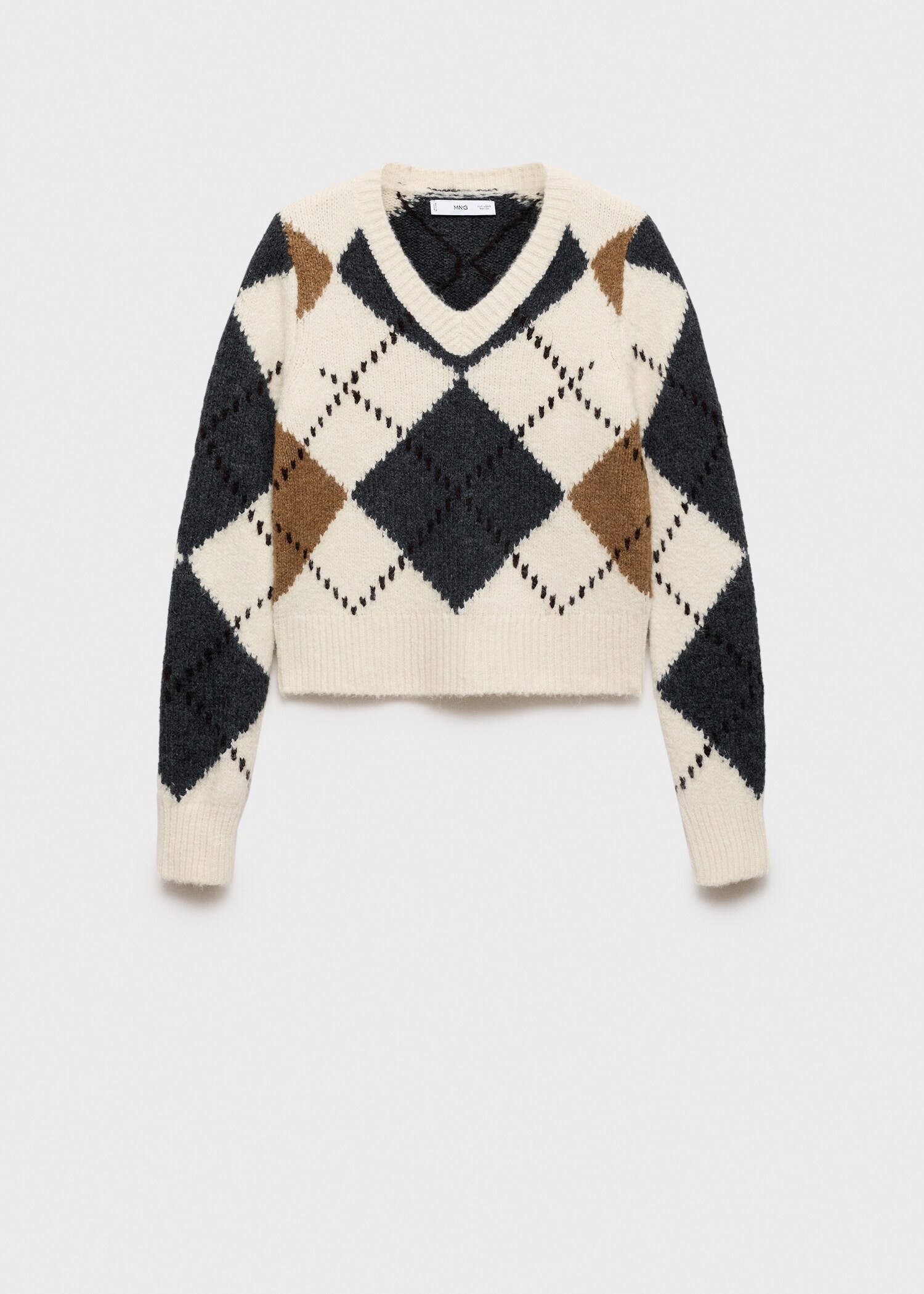 Diamond V-neck sweater - Article without model