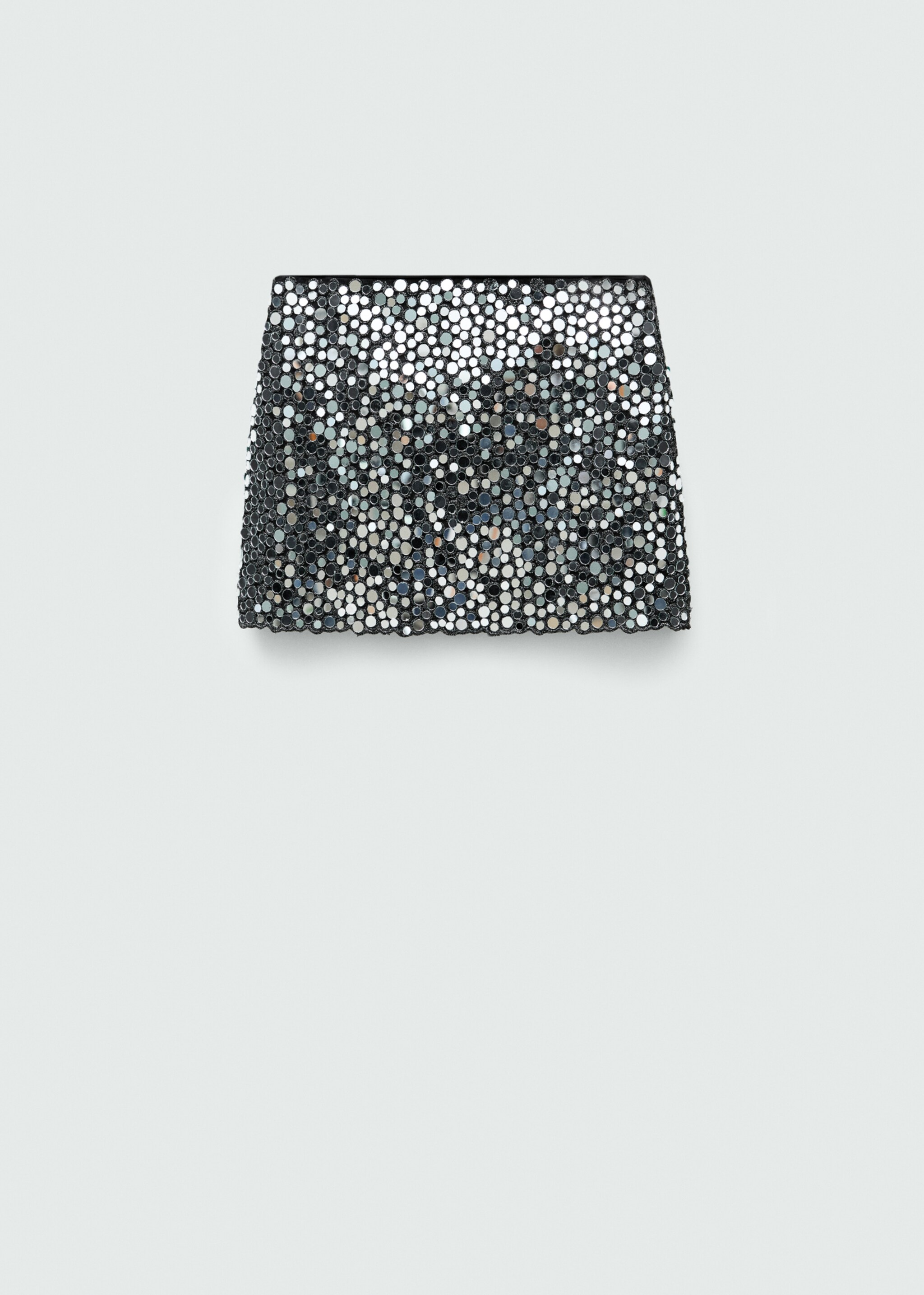 Crystal miniskirt - Article without model, Grey. Ref: 77039053-00.