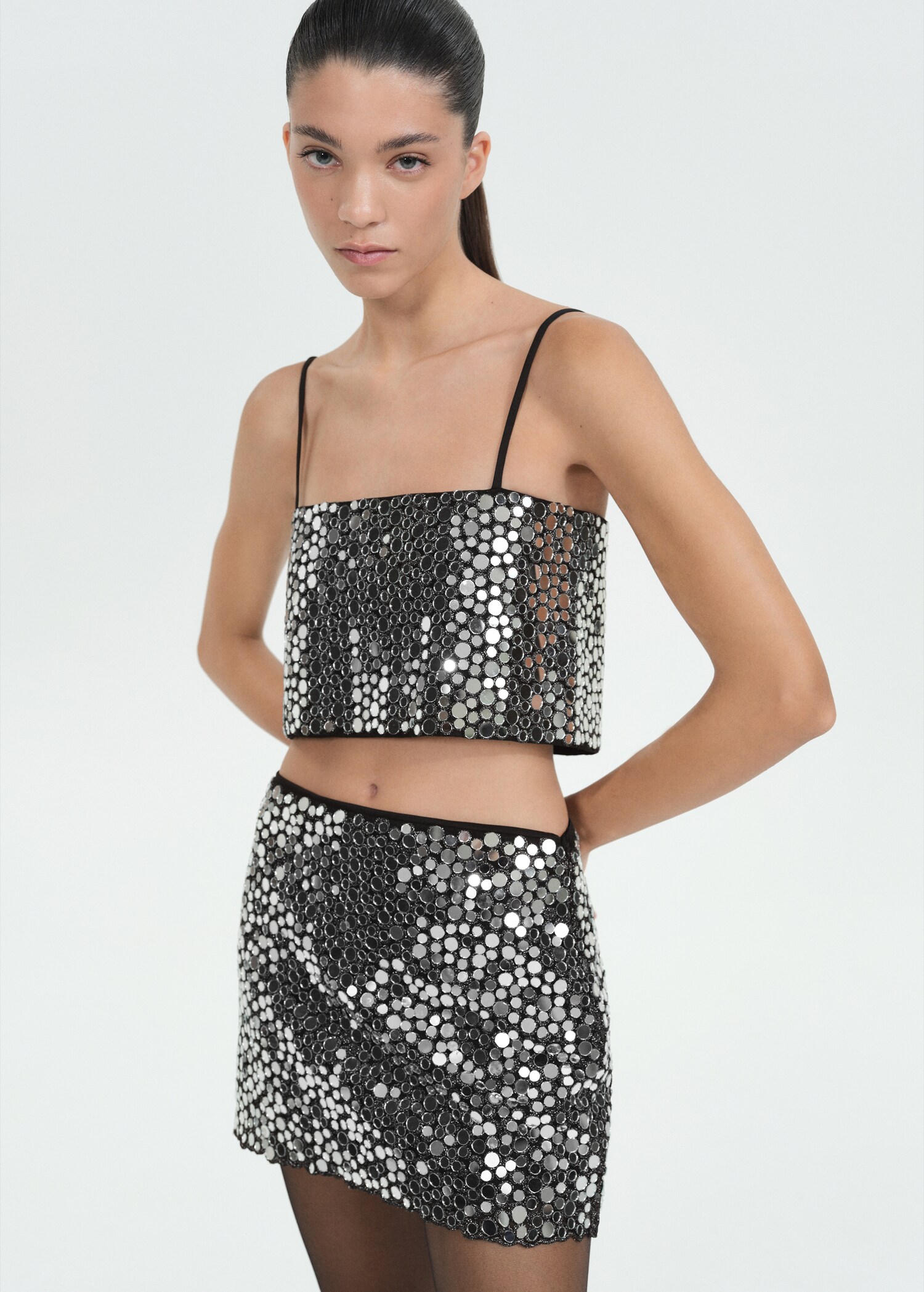 Crystal crop top - Medium plane