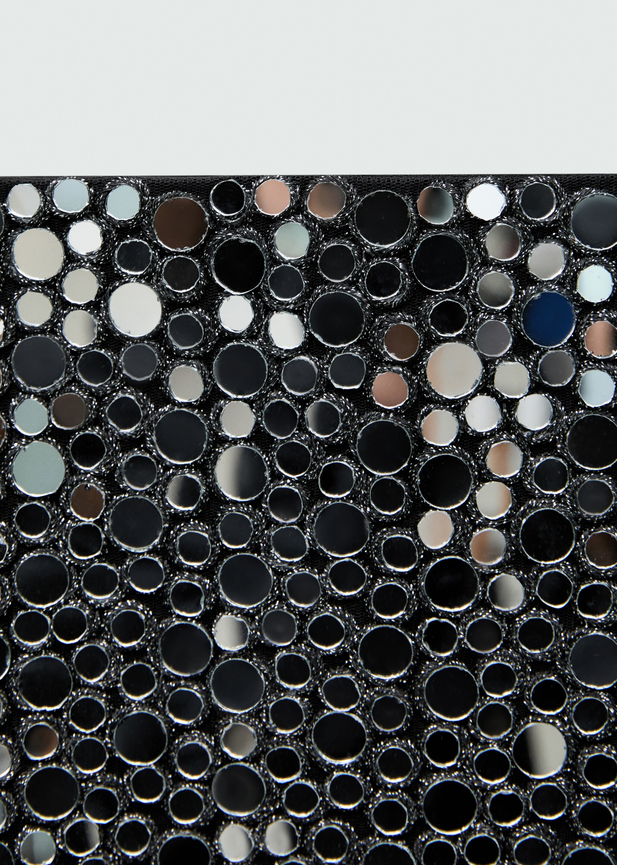 Crystal crop top - Details of the article 8, Grey. Ref: 77039055-00.