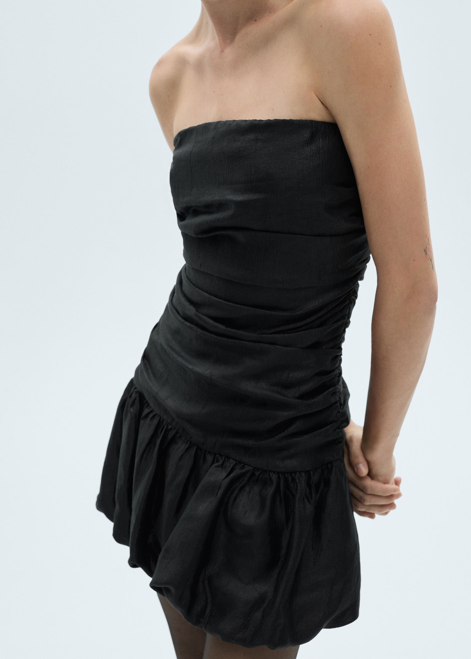 Draped dress with bubble hem - Details of the article 6