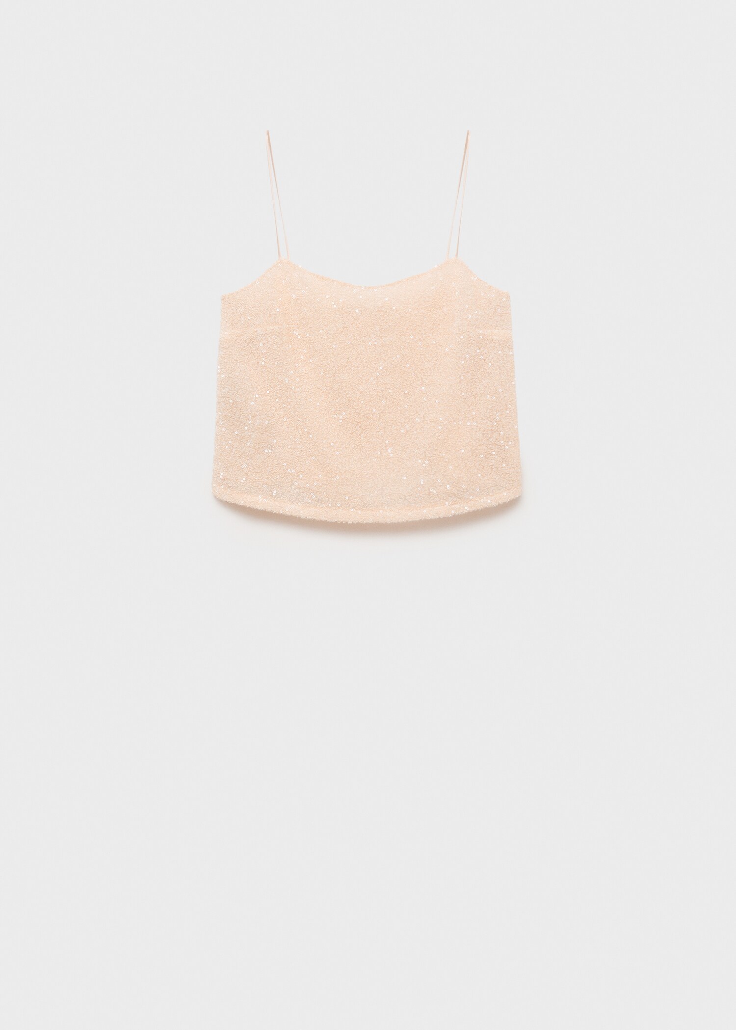 Sequin top with spaghetti strap - Article without model