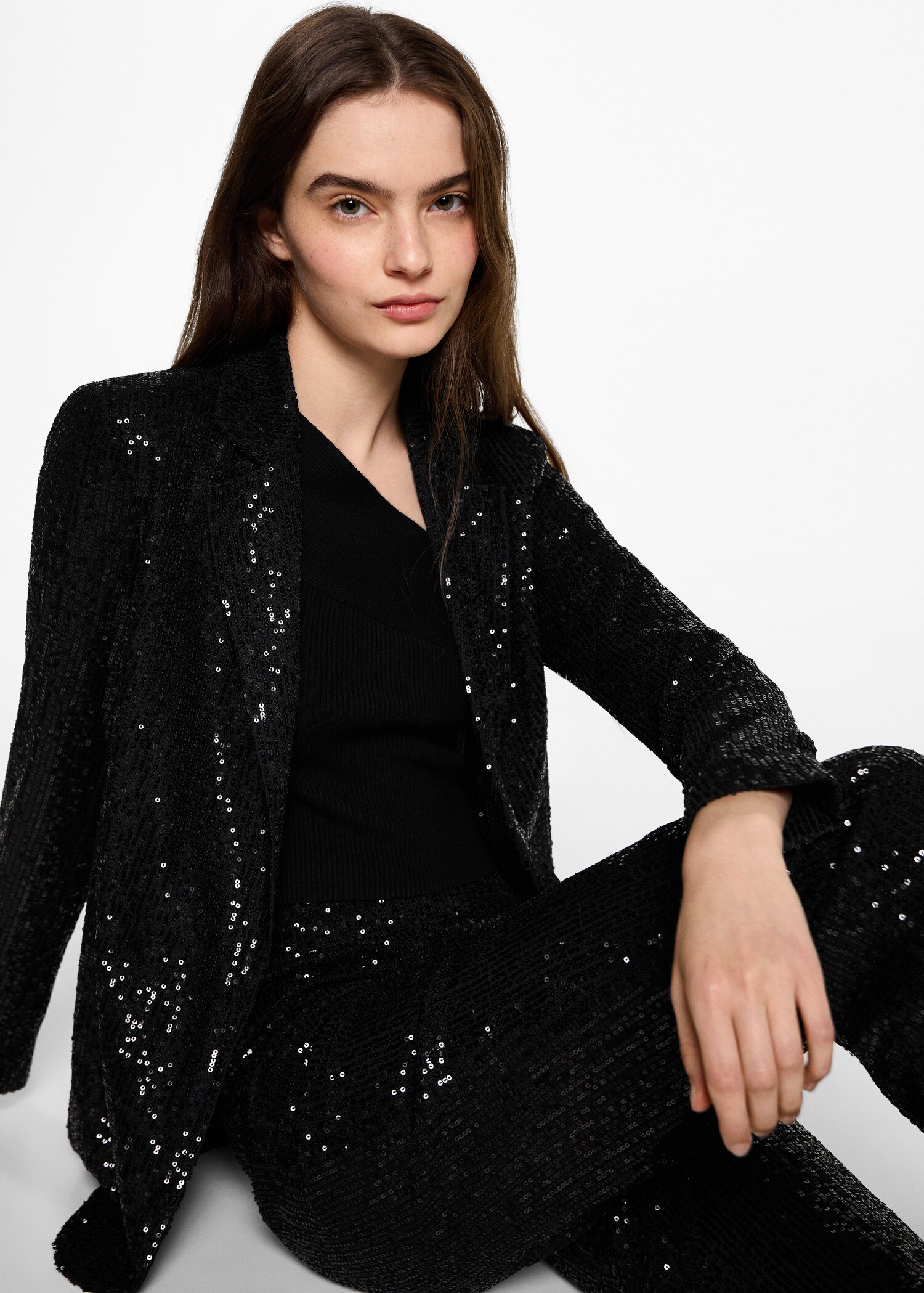 Sequined suit jacket - Details of the article 2