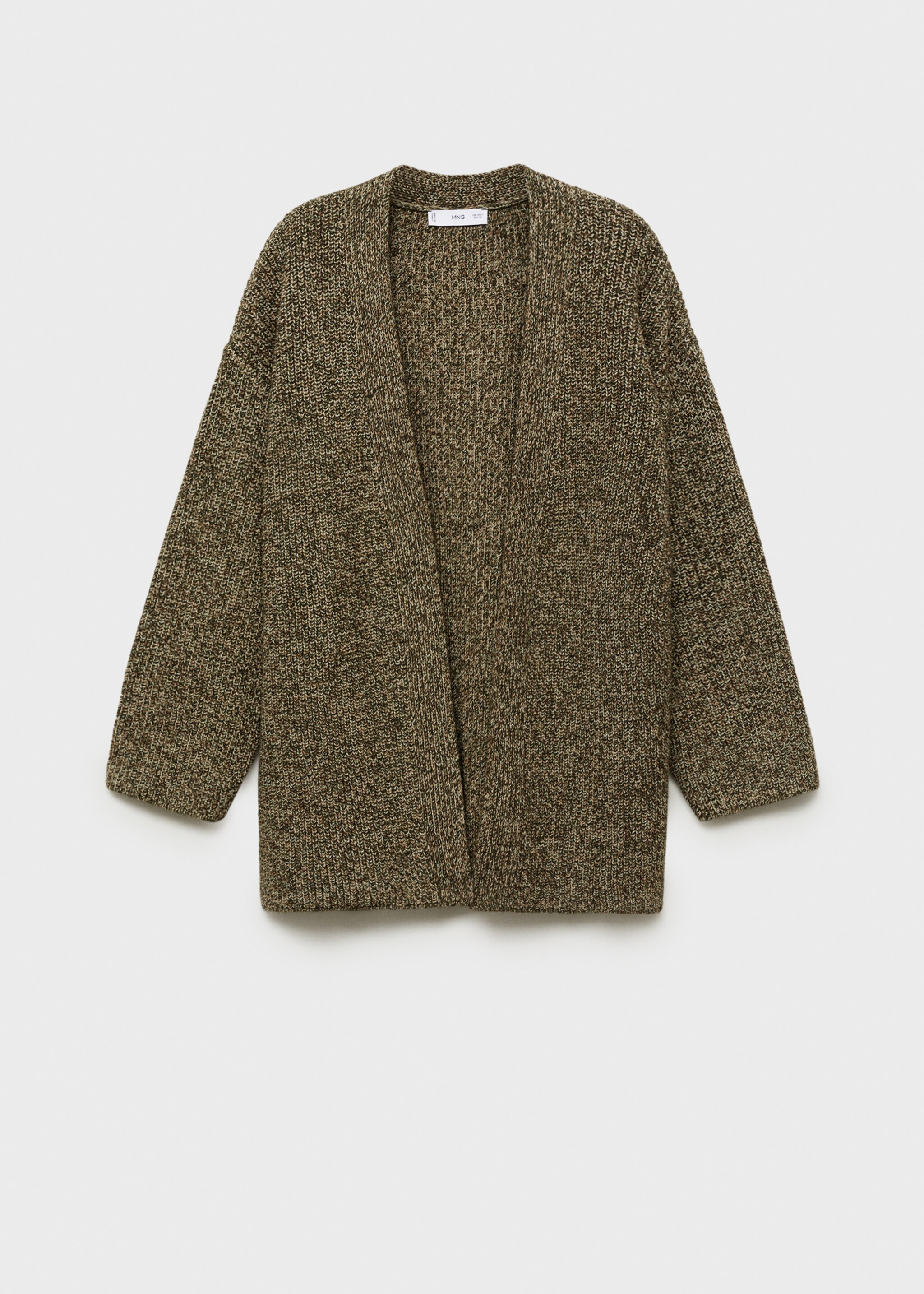 Gebreid oversized vest - Artikel zonder model, Groen. Ref: 77039069-00.