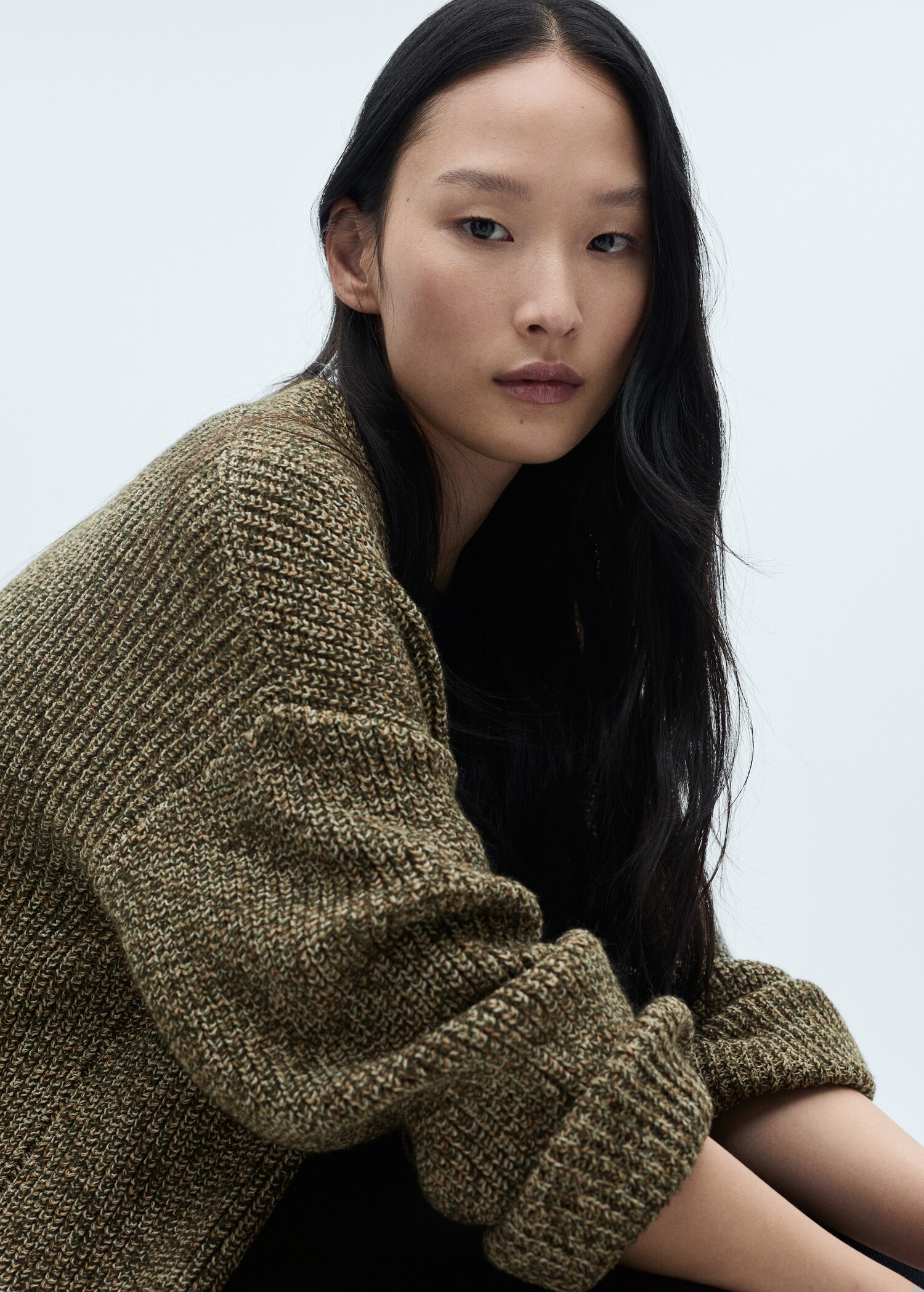 Gebreid oversized vest - Detail van het artikel 1