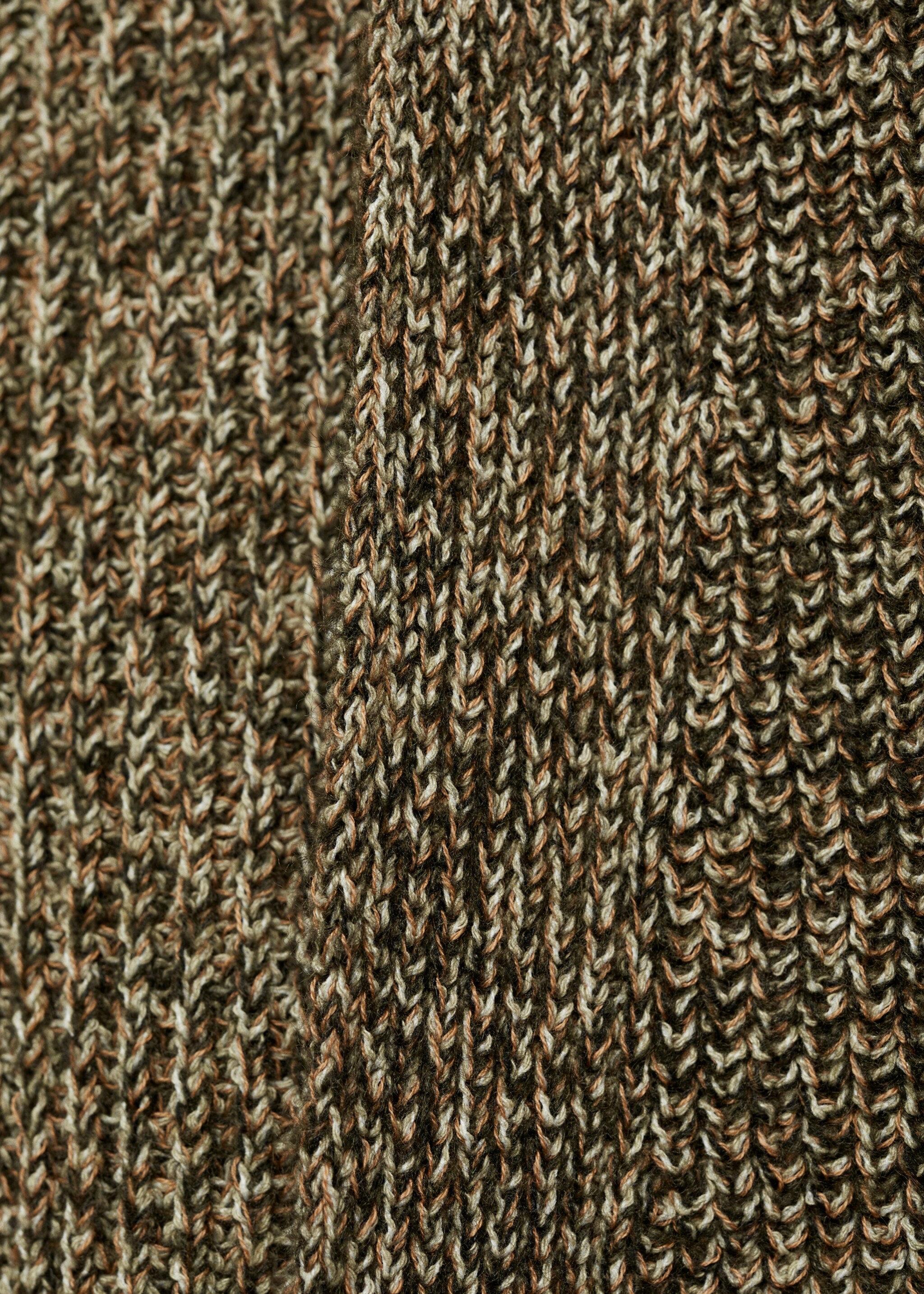 Gebreid oversized vest - Detail van het artikel 8, Groen. Ref: 77039069-00.