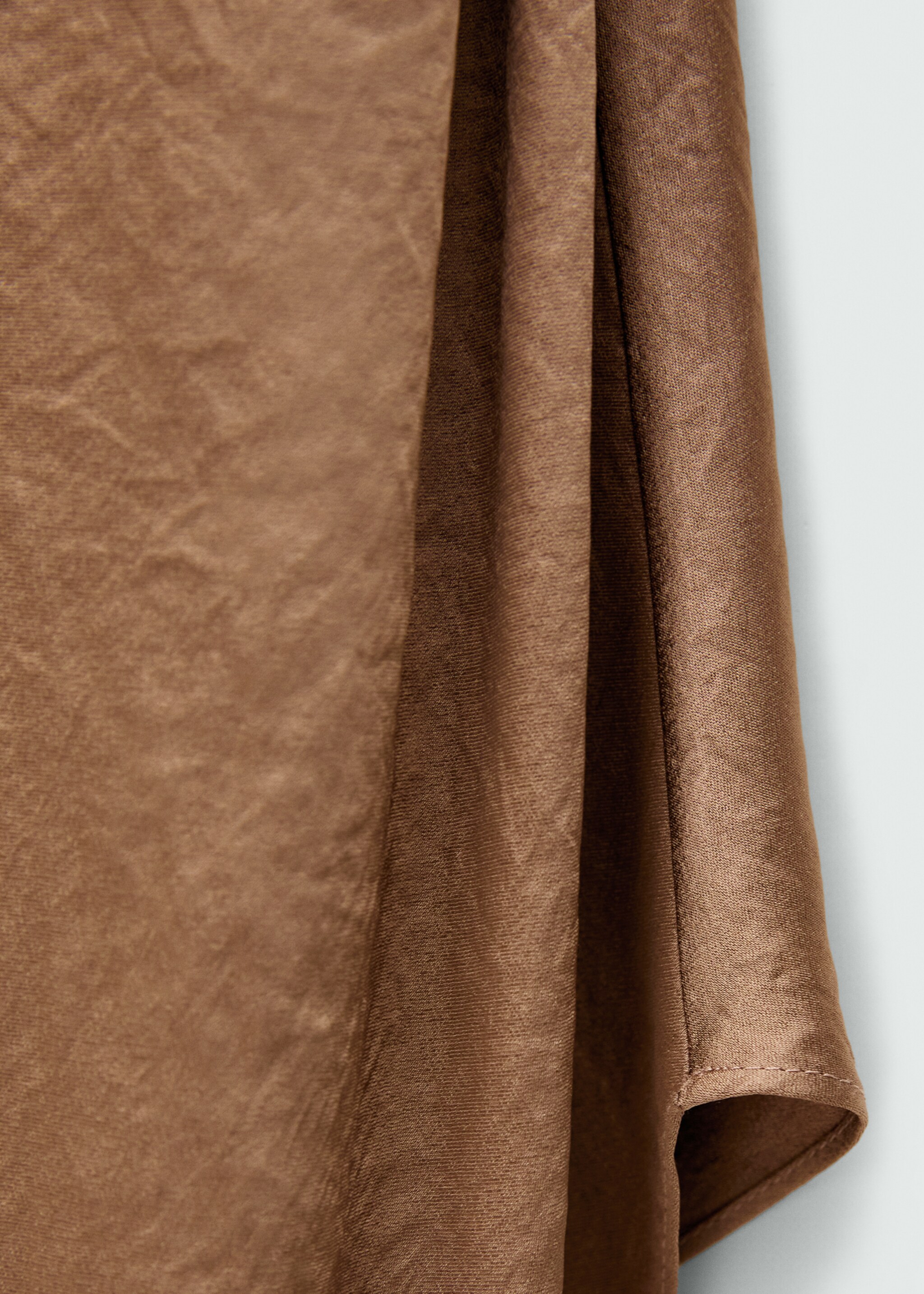 Lång asymmetrisk klänning cape - Detaljer om artikeln 0, Beige. Ref: 77039074-00.