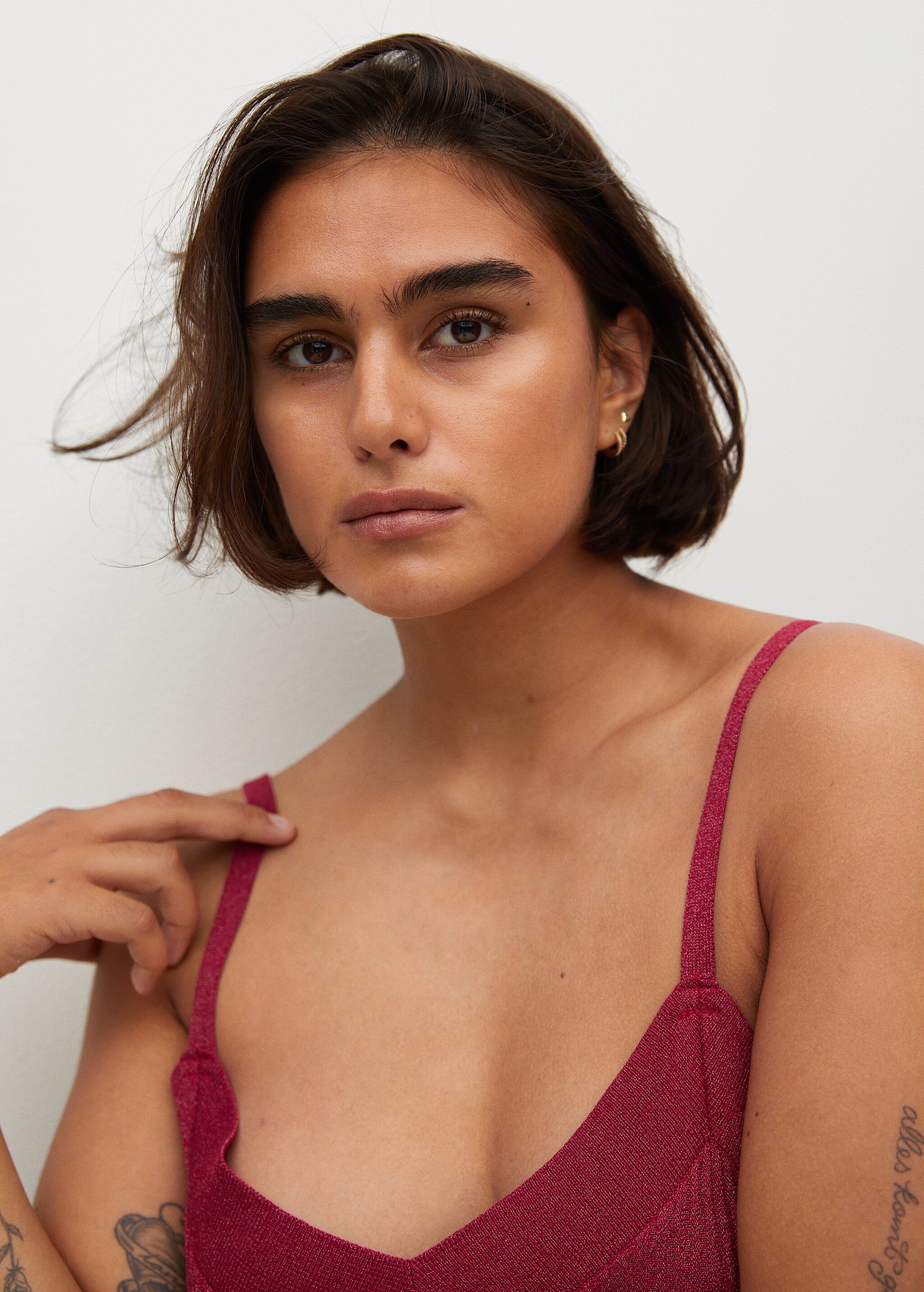 Vestido plisado lurex - Detalle del artículo 1