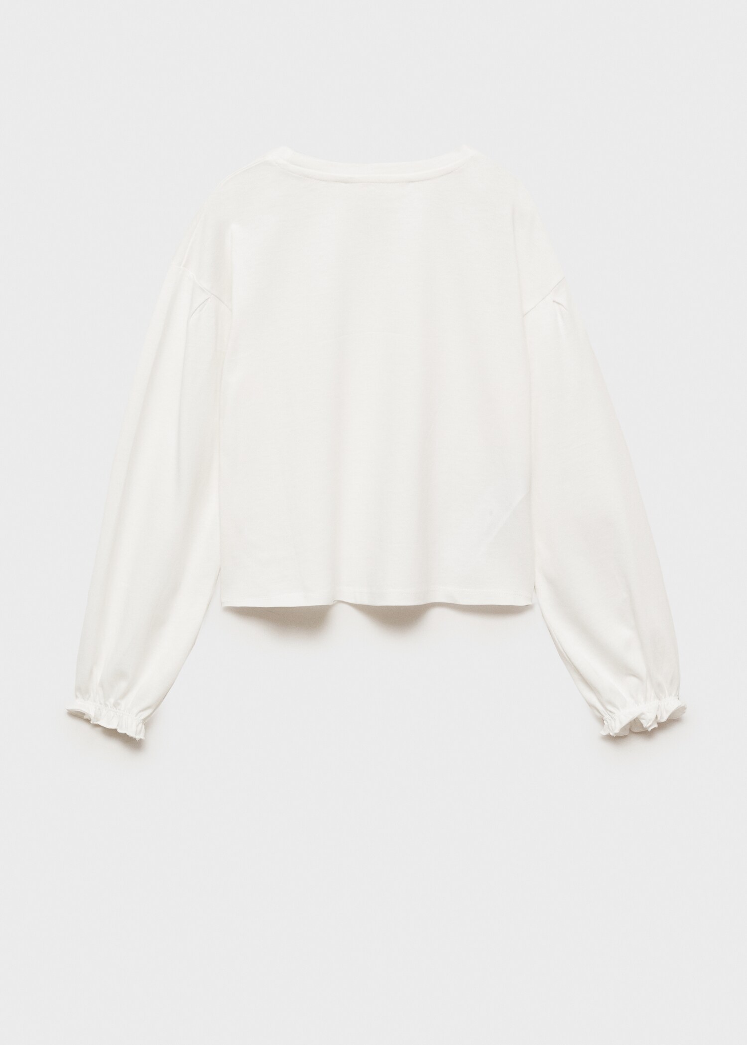 Long-sleeved t-shirt with rhinestone detail - Reverse of the article
