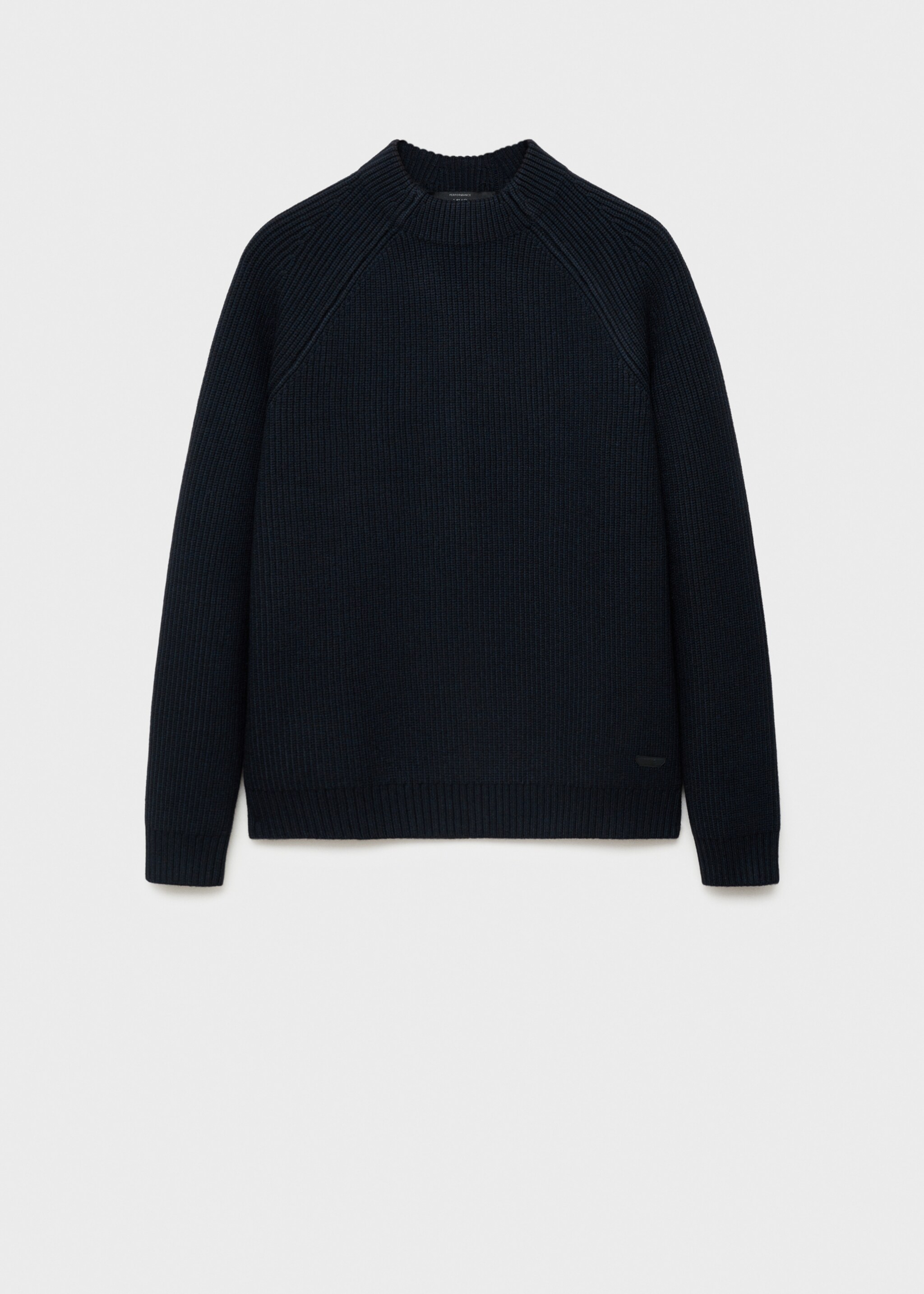 Coolmax® breathable wool-blend sweater - Article without model, Dark Navy. Ref: 77039241-00.