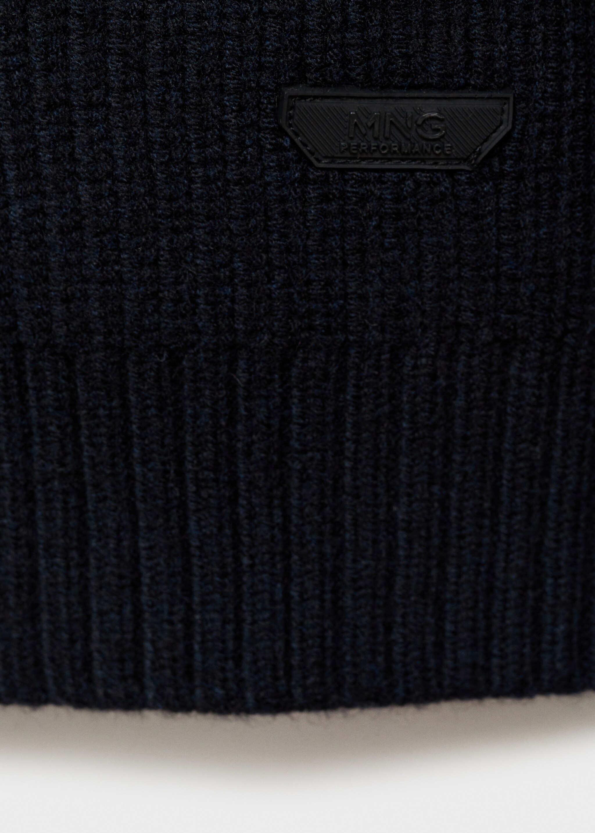 Coolmax® breathable wool-blend sweater - Details of the article 0, Dark Navy. Ref: 77039241-00.