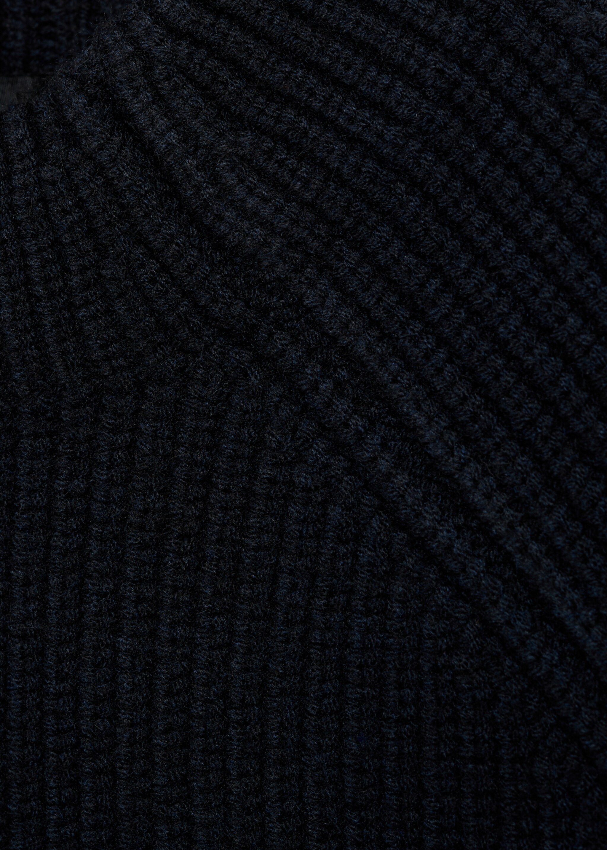 Coolmax® breathable wool-blend sweater - Details of the article 8, Dark Navy. Ref: 77039241-00.