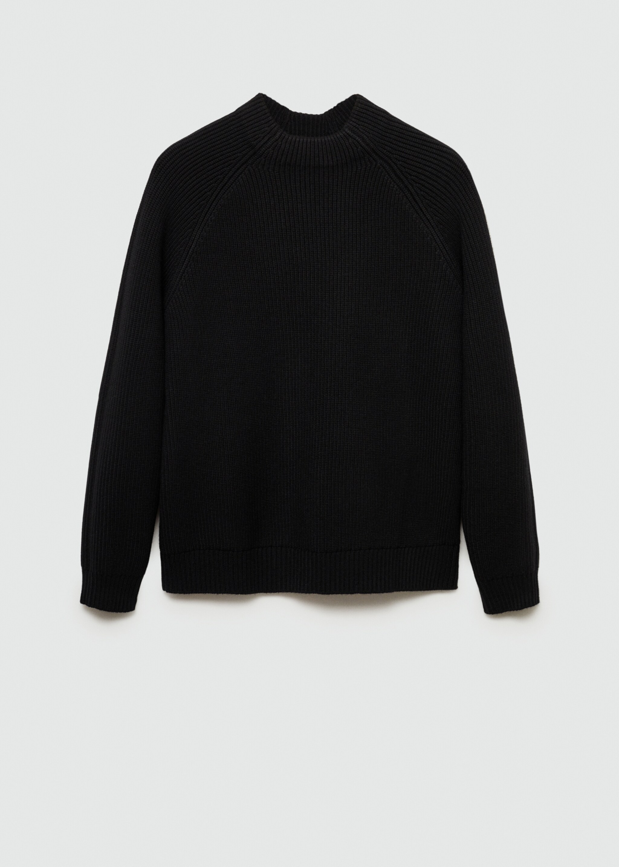 Coolmax® breathable wool-blend sweater - Article without model, Black. Ref: 77039241-00.