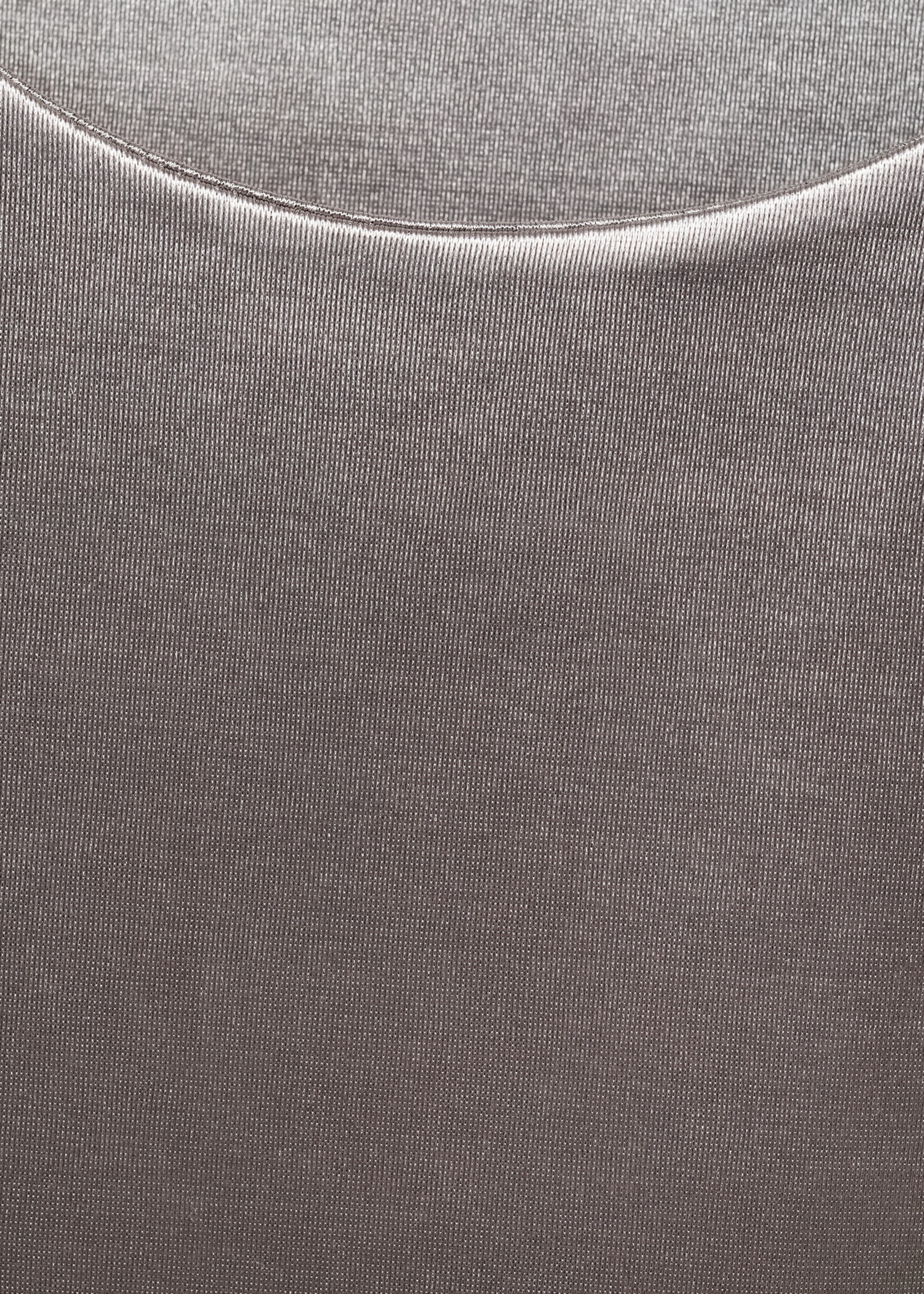 Top satiné métallisé - Détail de l'article 8, Argent. Ref: 77039406-00.