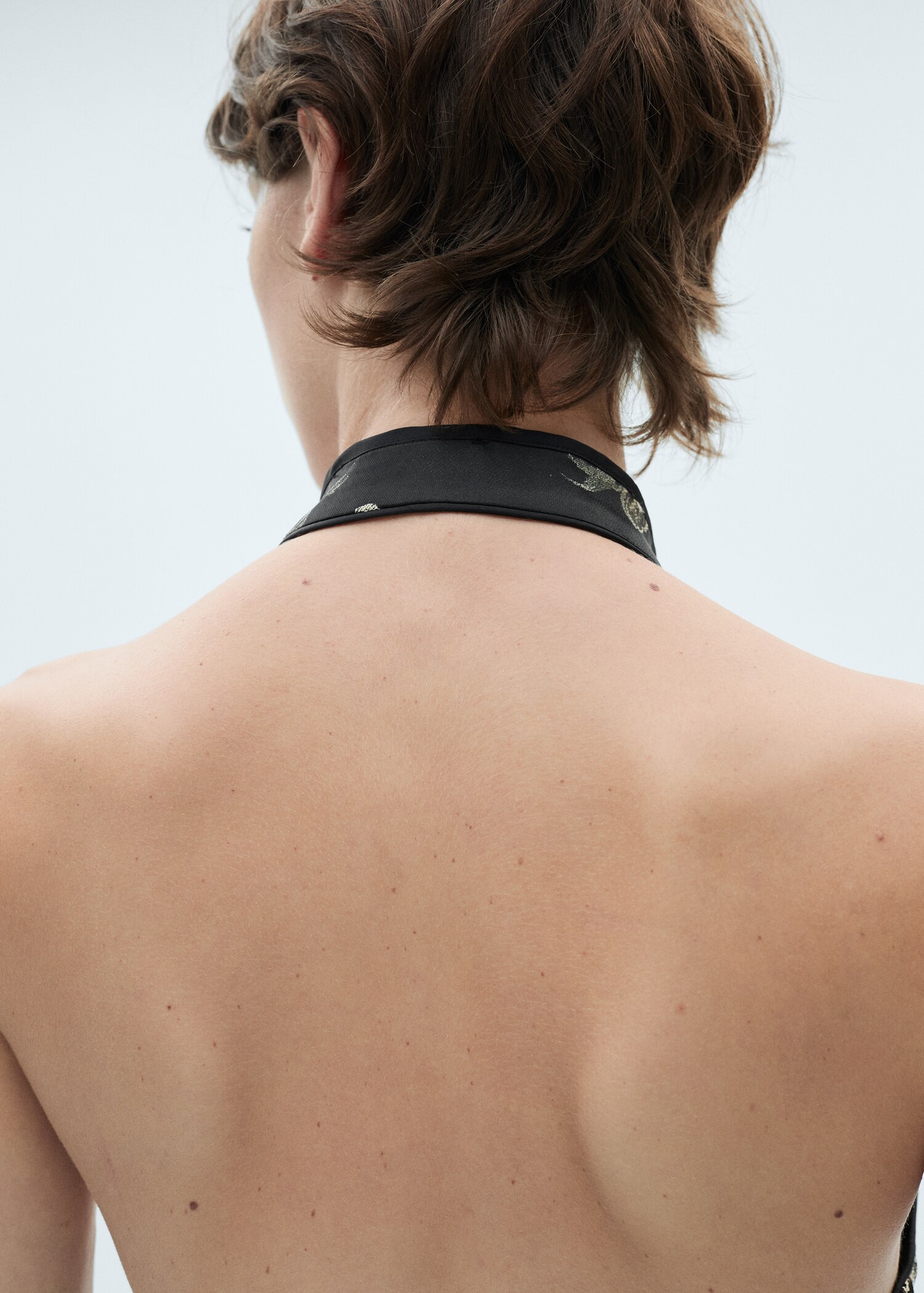 Open back jacquard dress - Details of the article 2