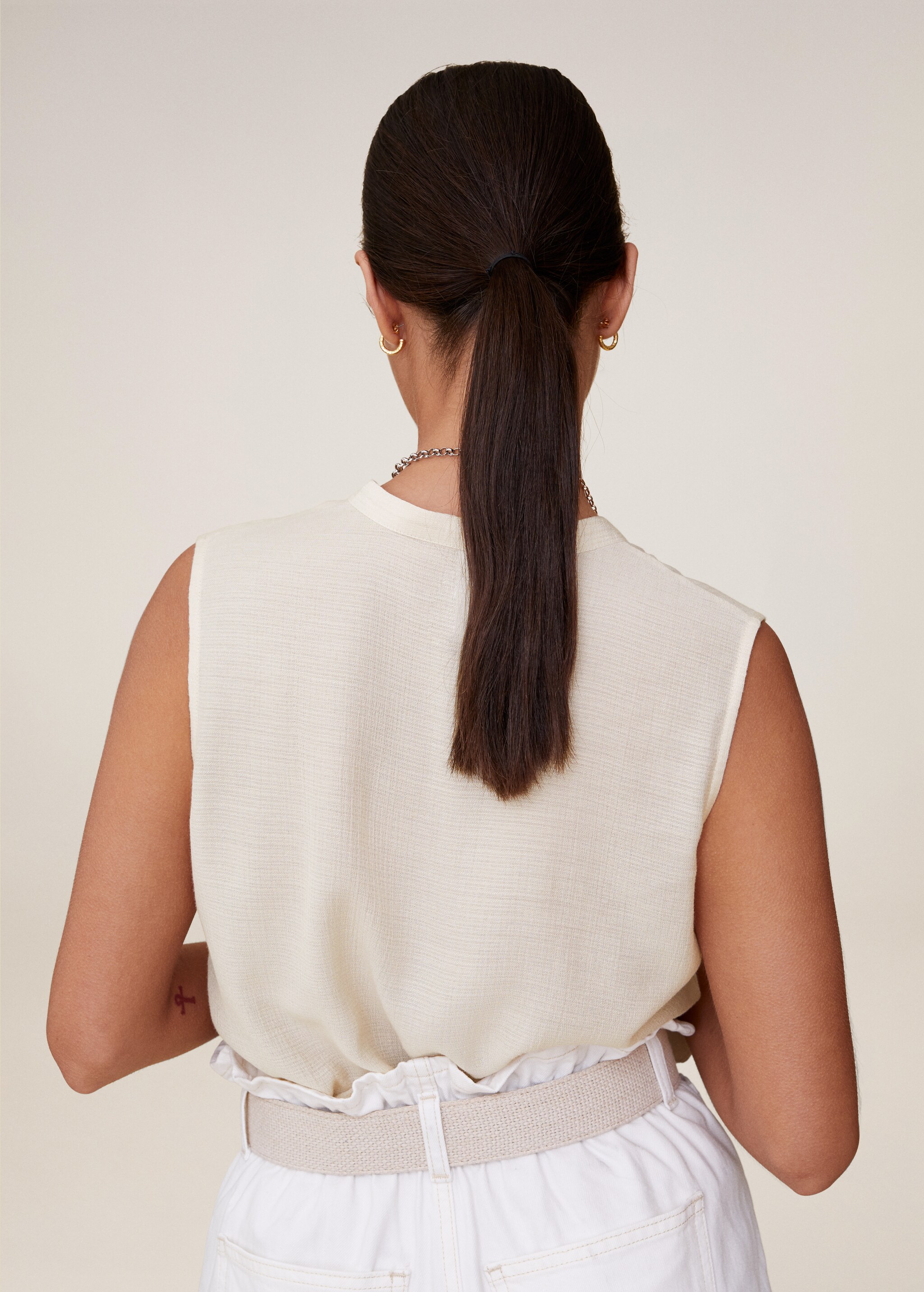 Blusa fluida botones - Reverso del artículo