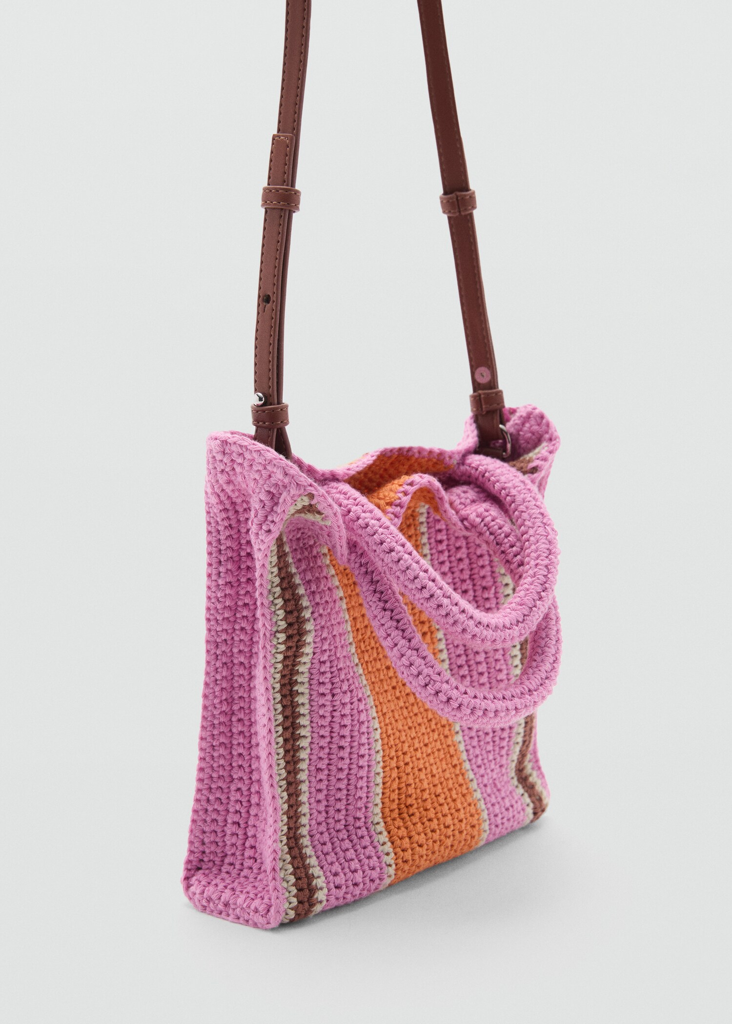 Crochet shopper bag - Medium plane