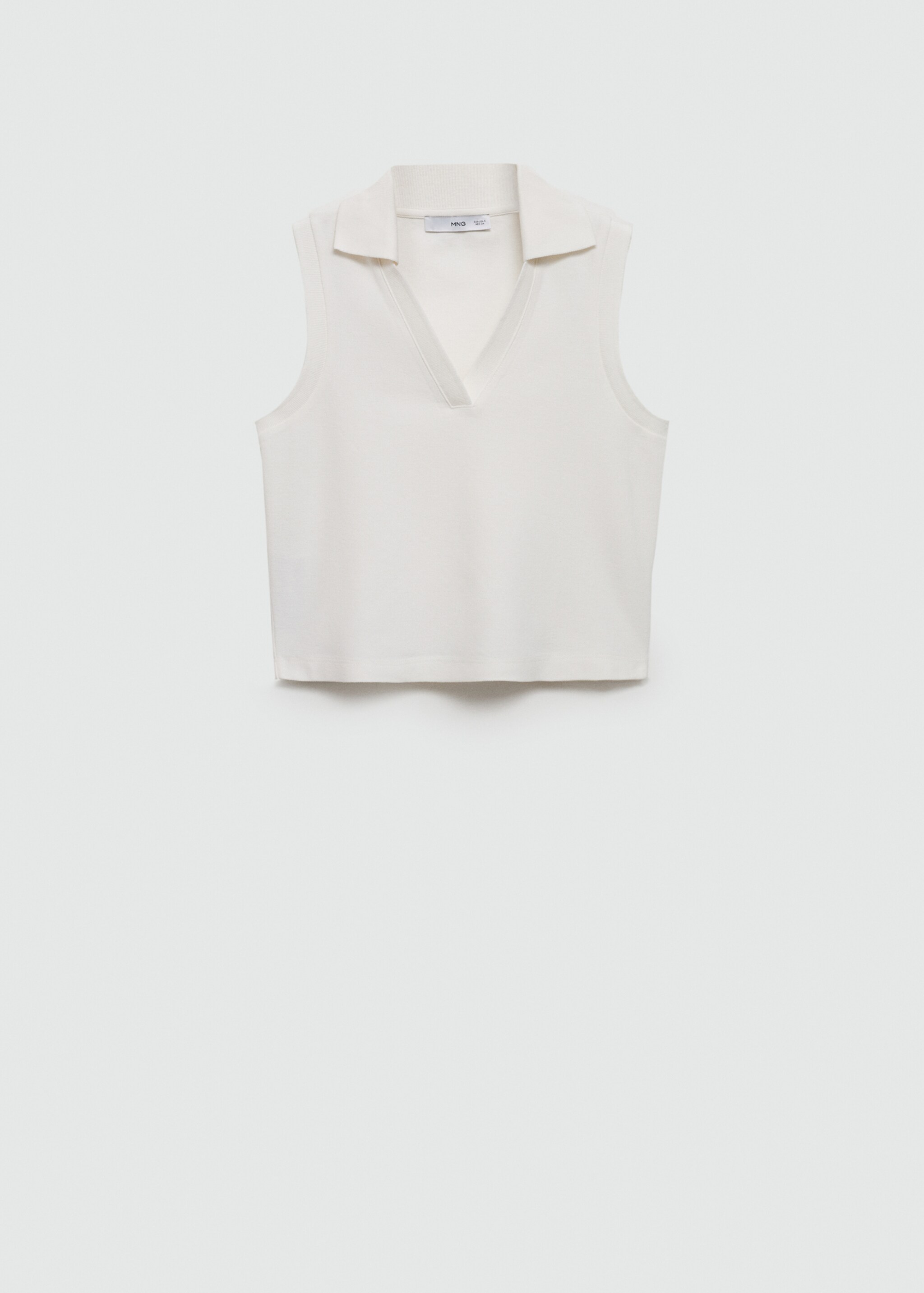 Polo crop coton - Article sans modèle