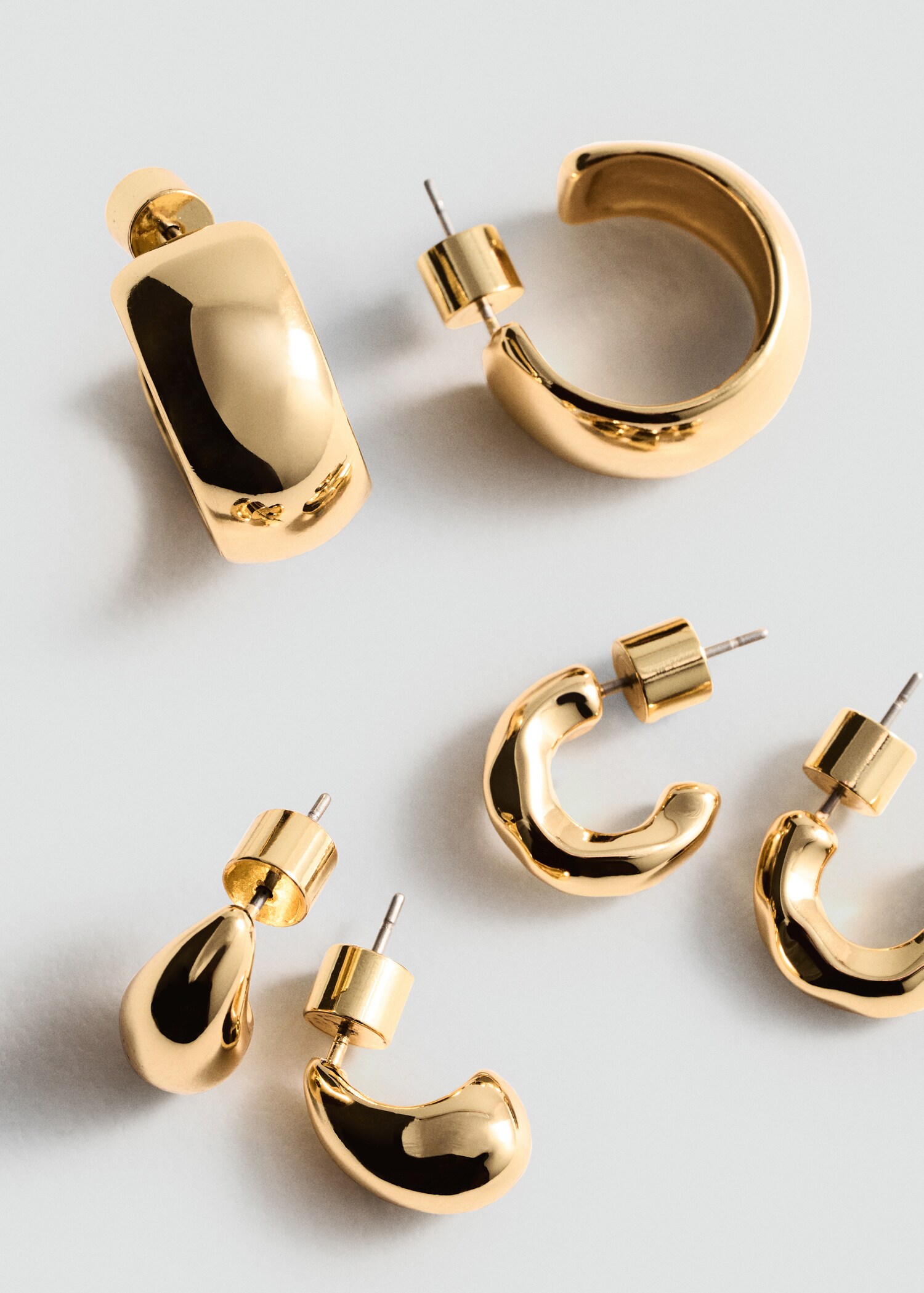 Set pendientes aros - Plano medio