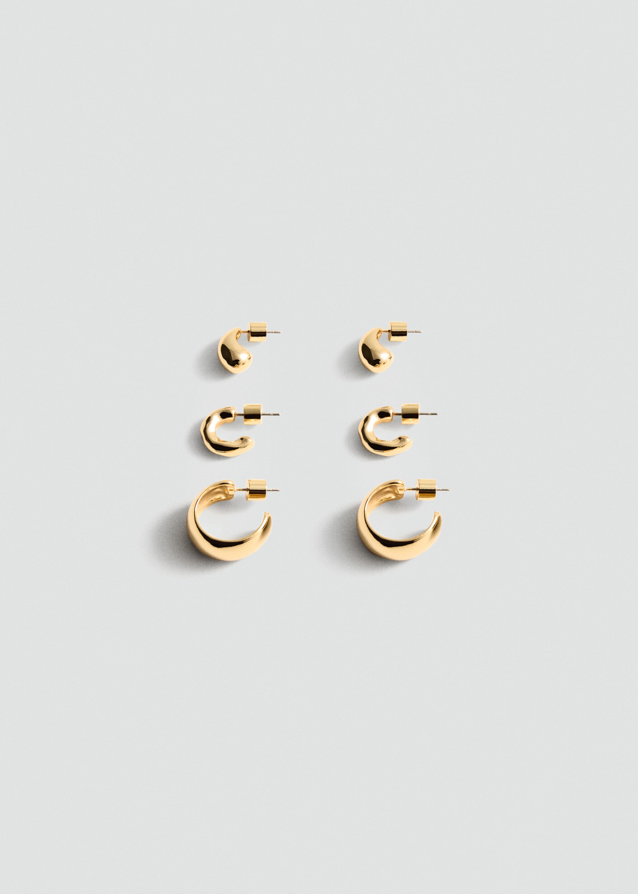 Conjunto de brincos de aros - Artigo sem modelo