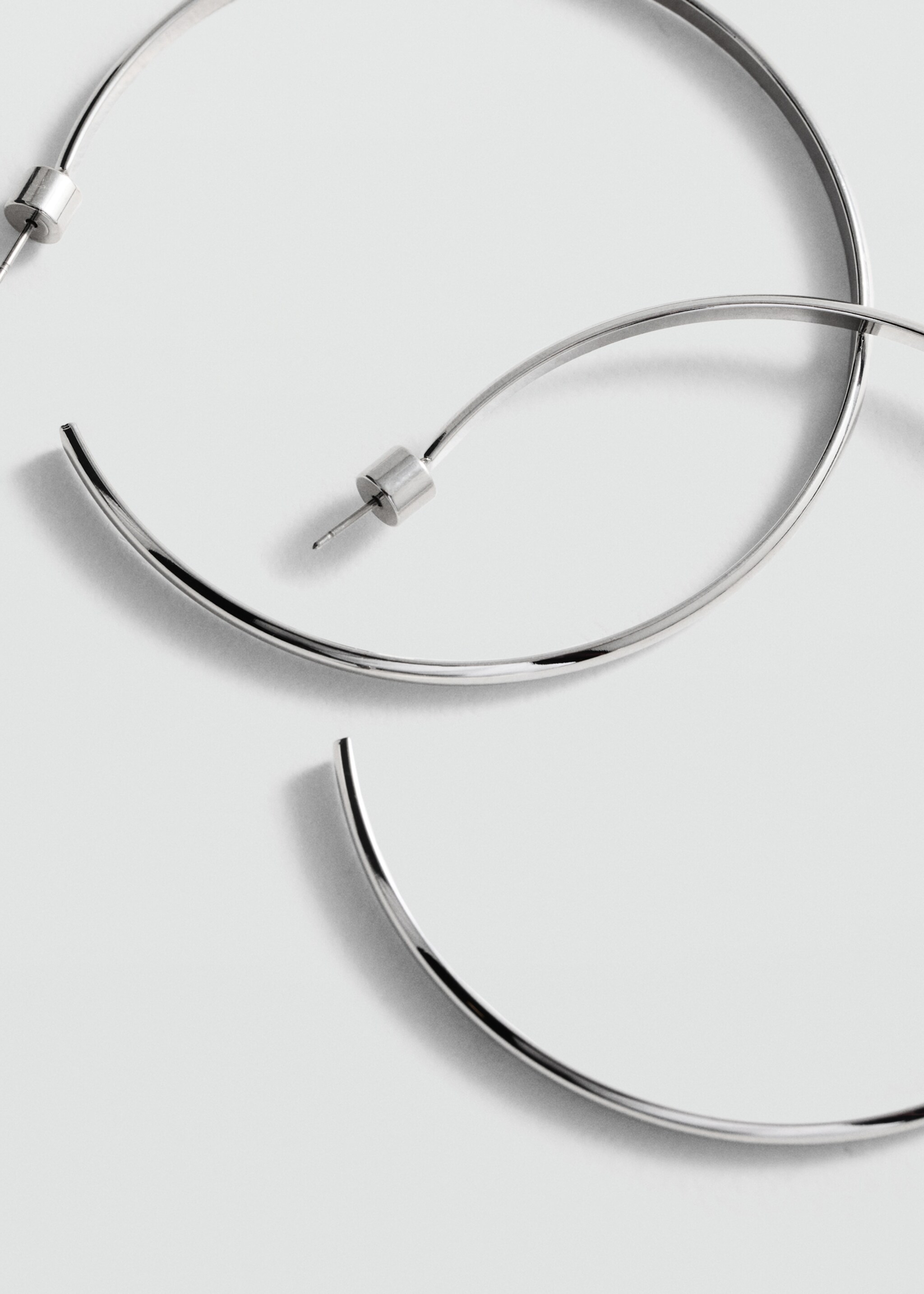 Maxi hoop earrings - Medium plane