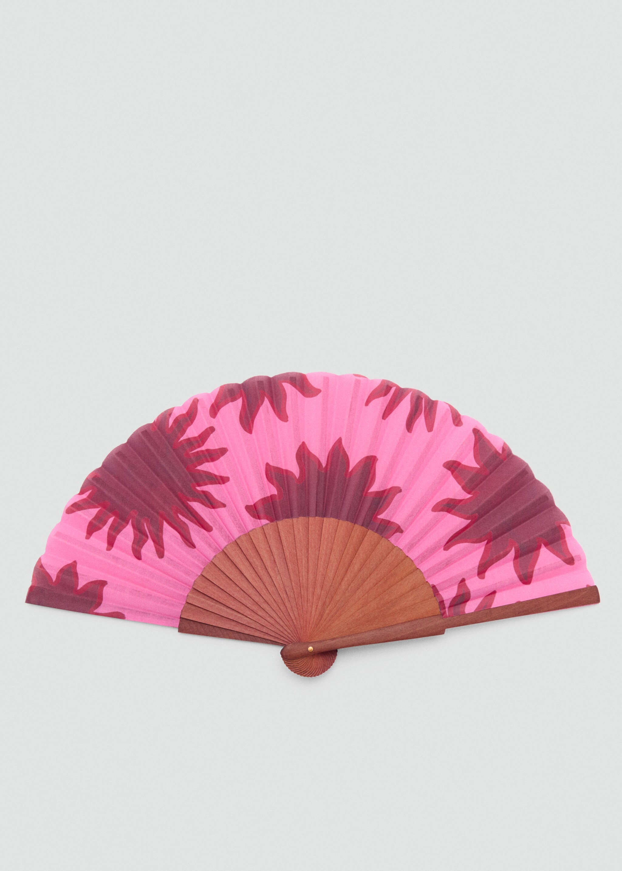 Éventail en bois - Article sans modèle, Fuchsia. Ref: 77040275-00.