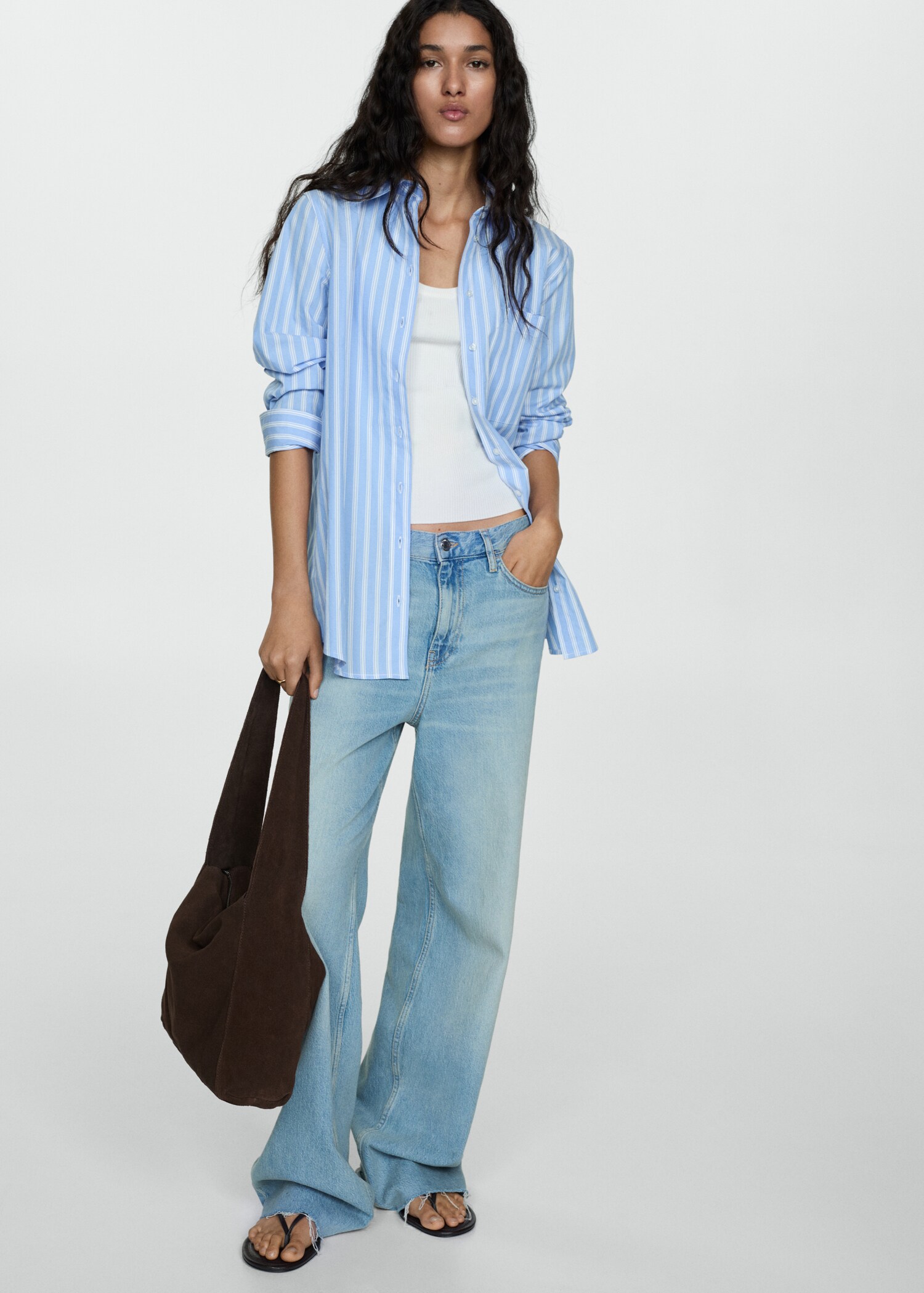 Striped cotton shirt - Details of the article 1