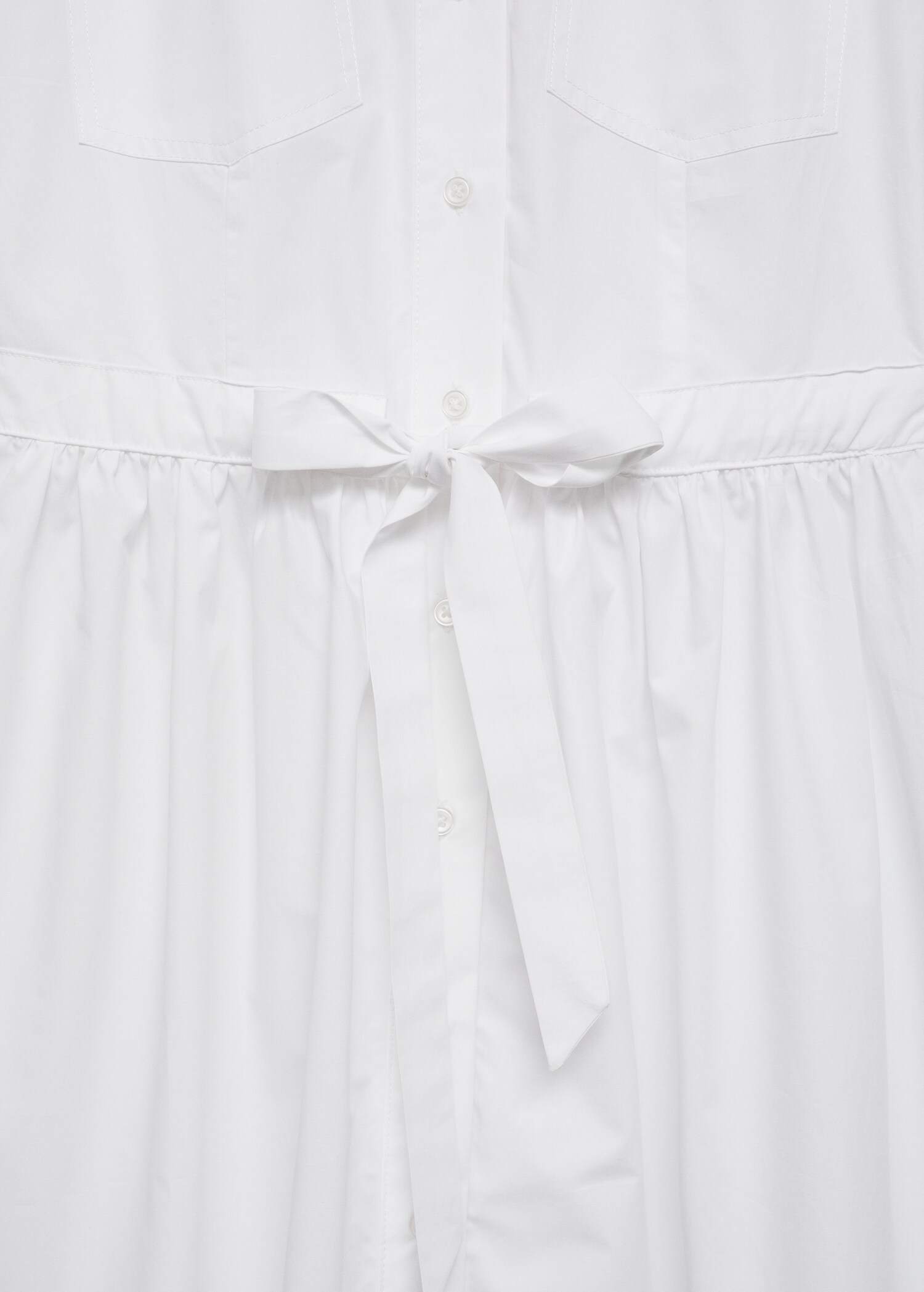 Hemdblusenkleid mit geraffter Taille - Detail des Artikels 0