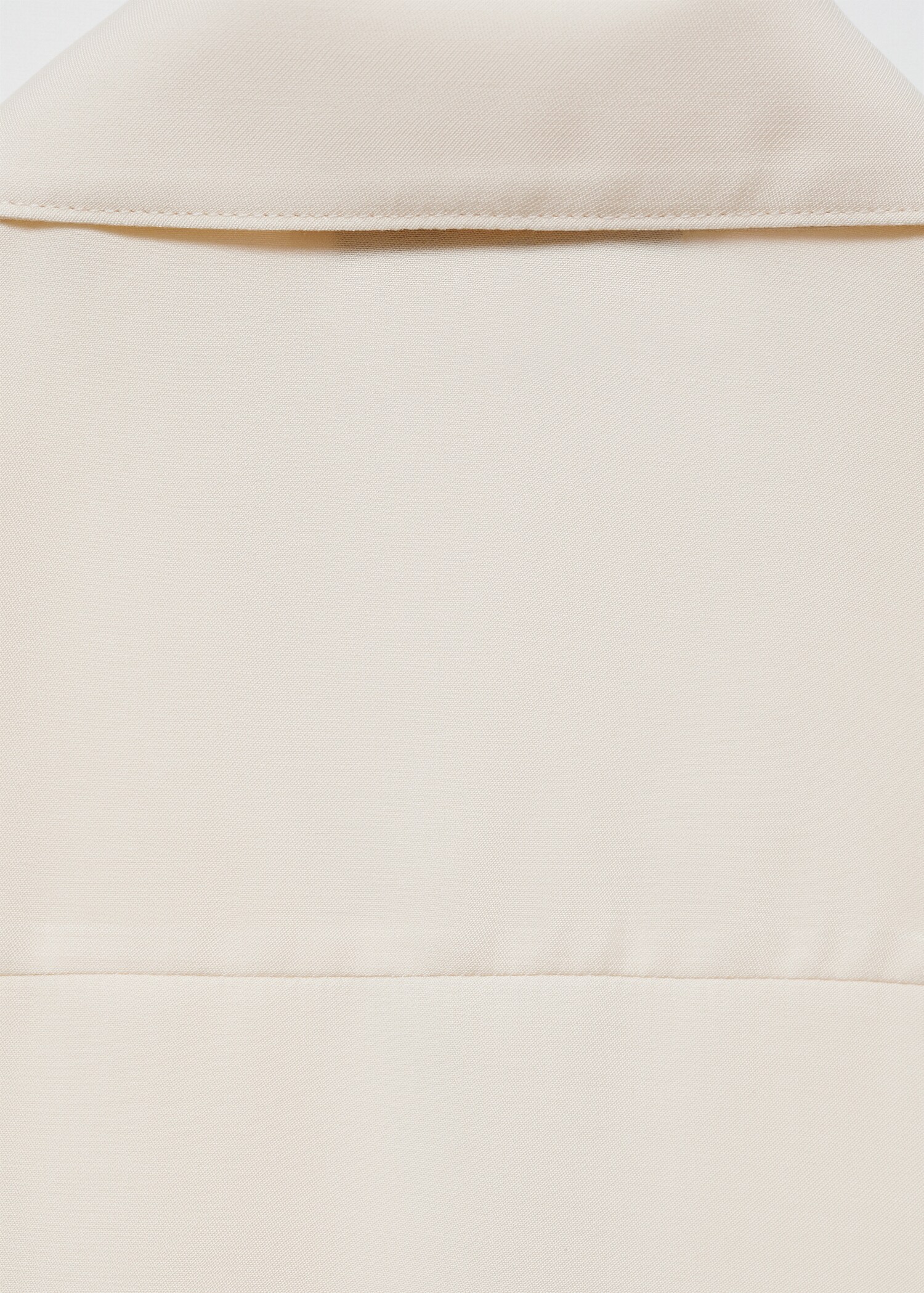 Short-sleeved satin shirt - Details of the article 0