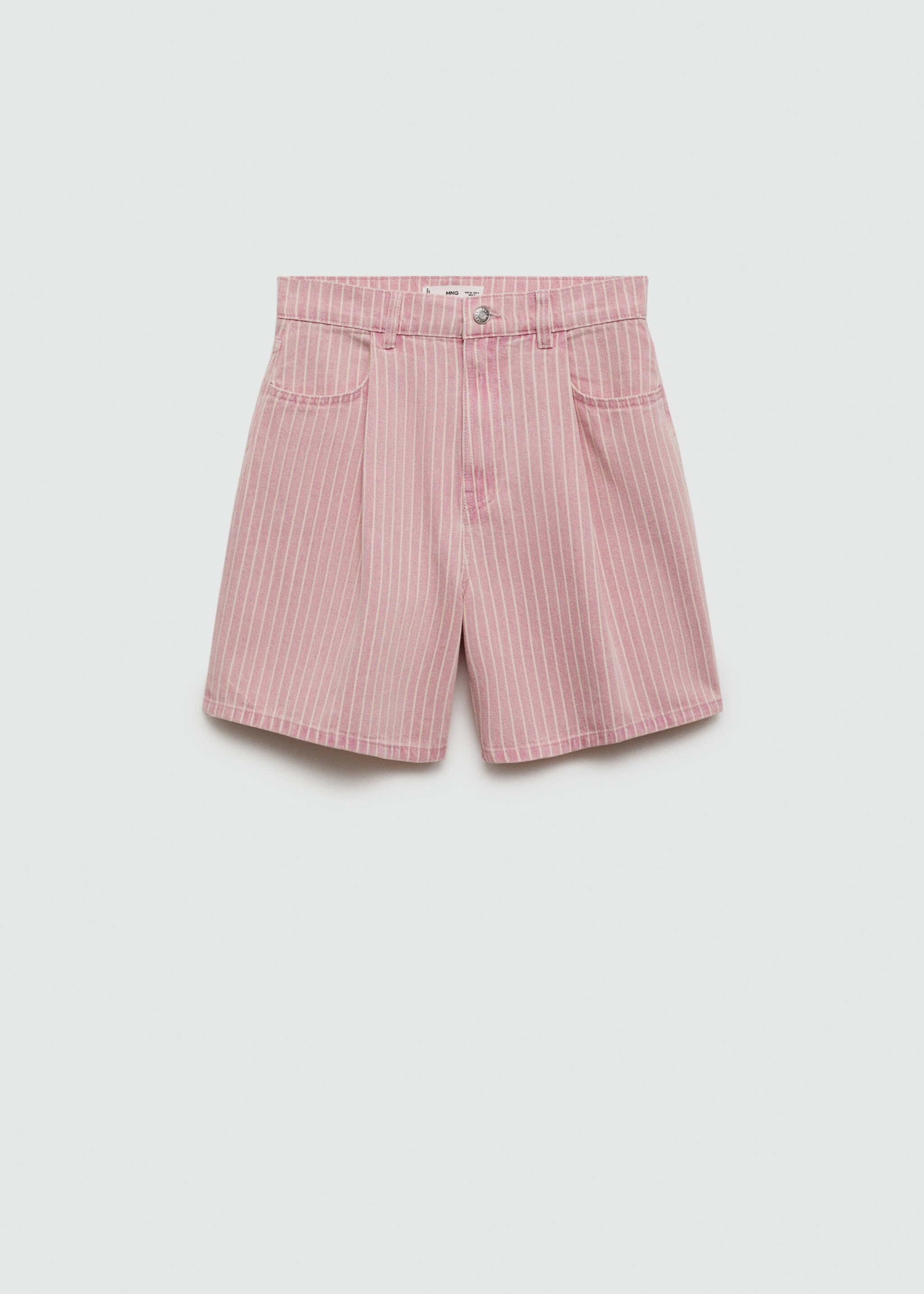 Striped denim shorts - Article without model