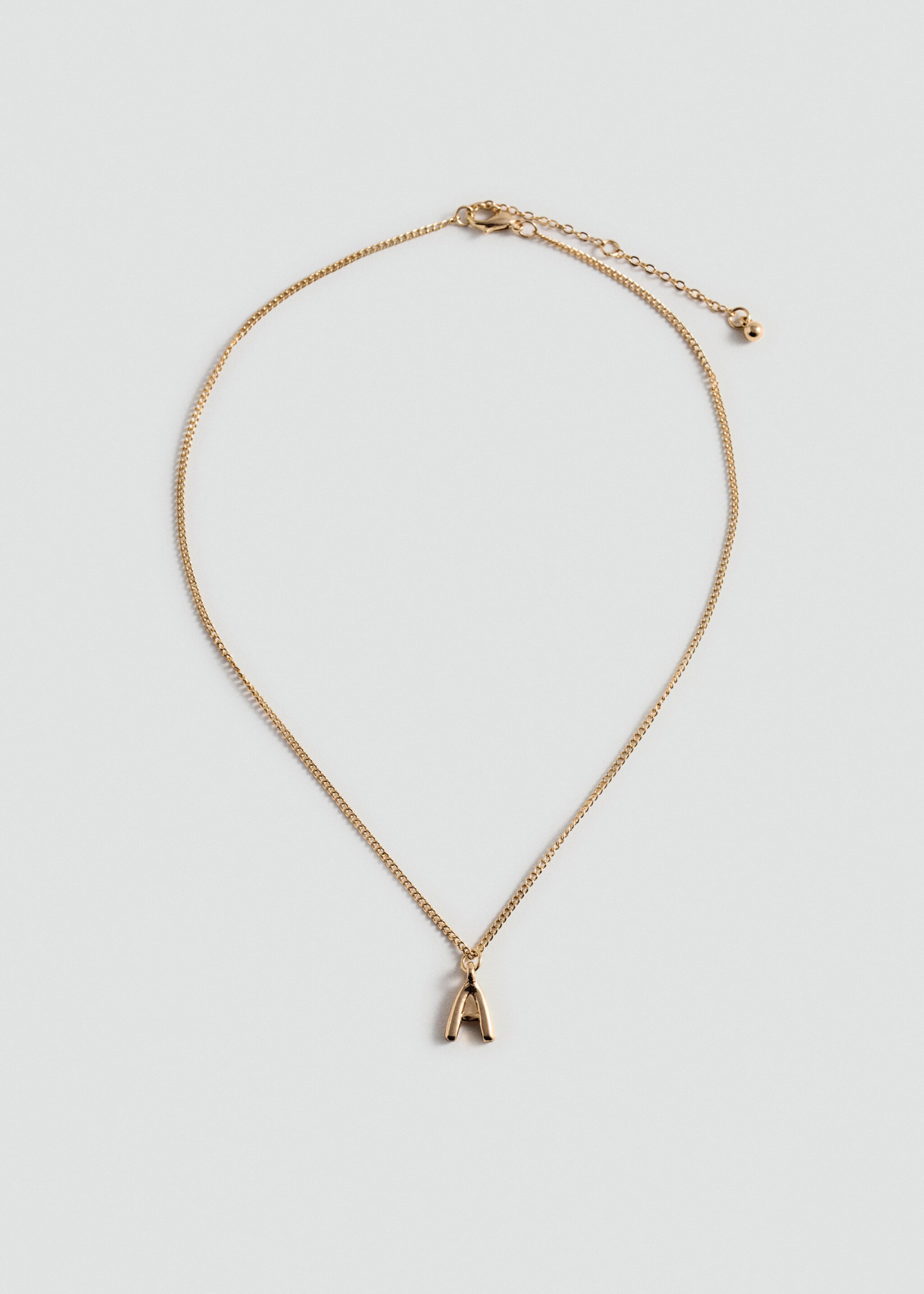 Letter Pendant Necklace - Article without model, Gold. Ref: 77040320-00.