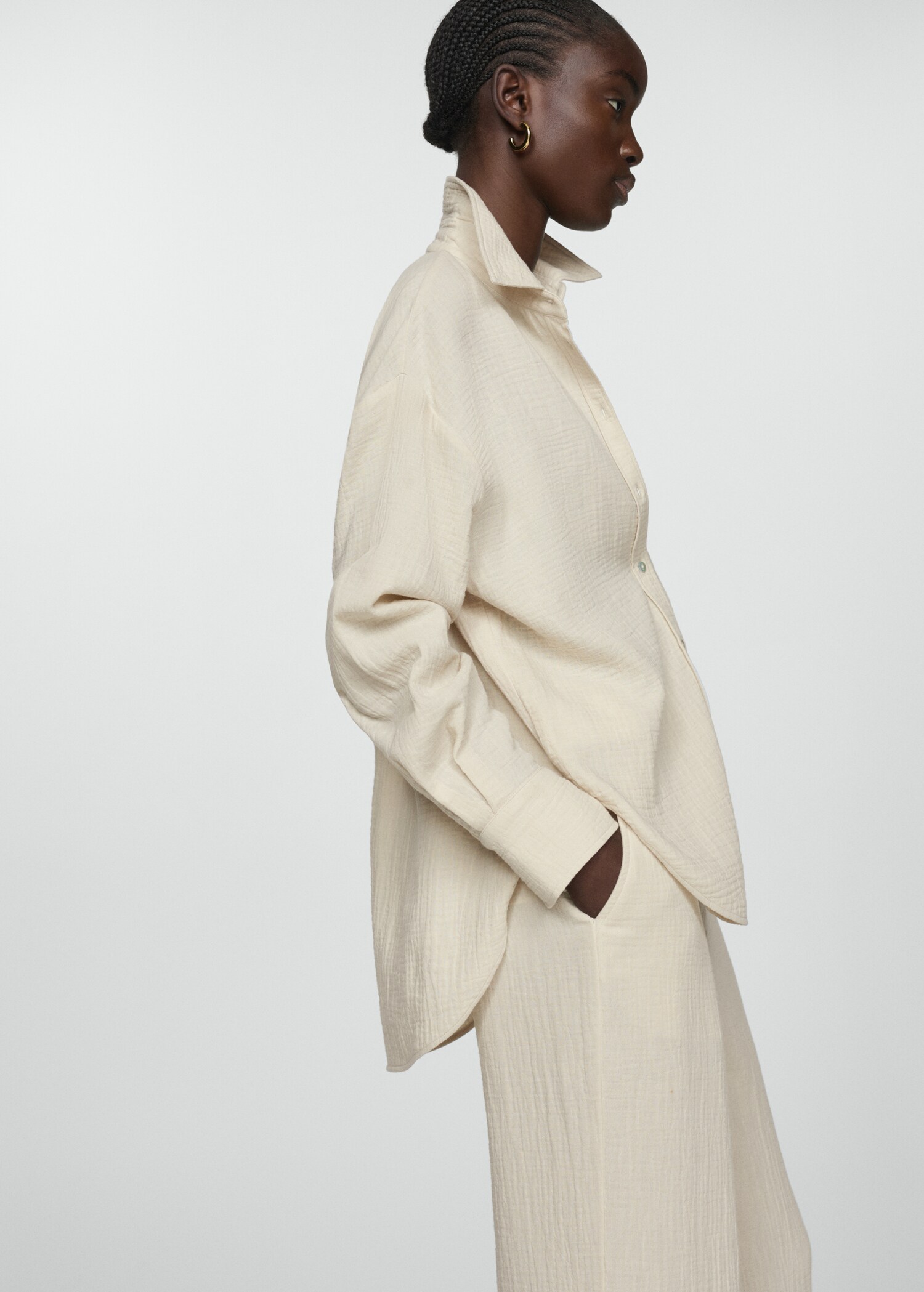 Chest-pocket cotton shirt - Details of the article 6