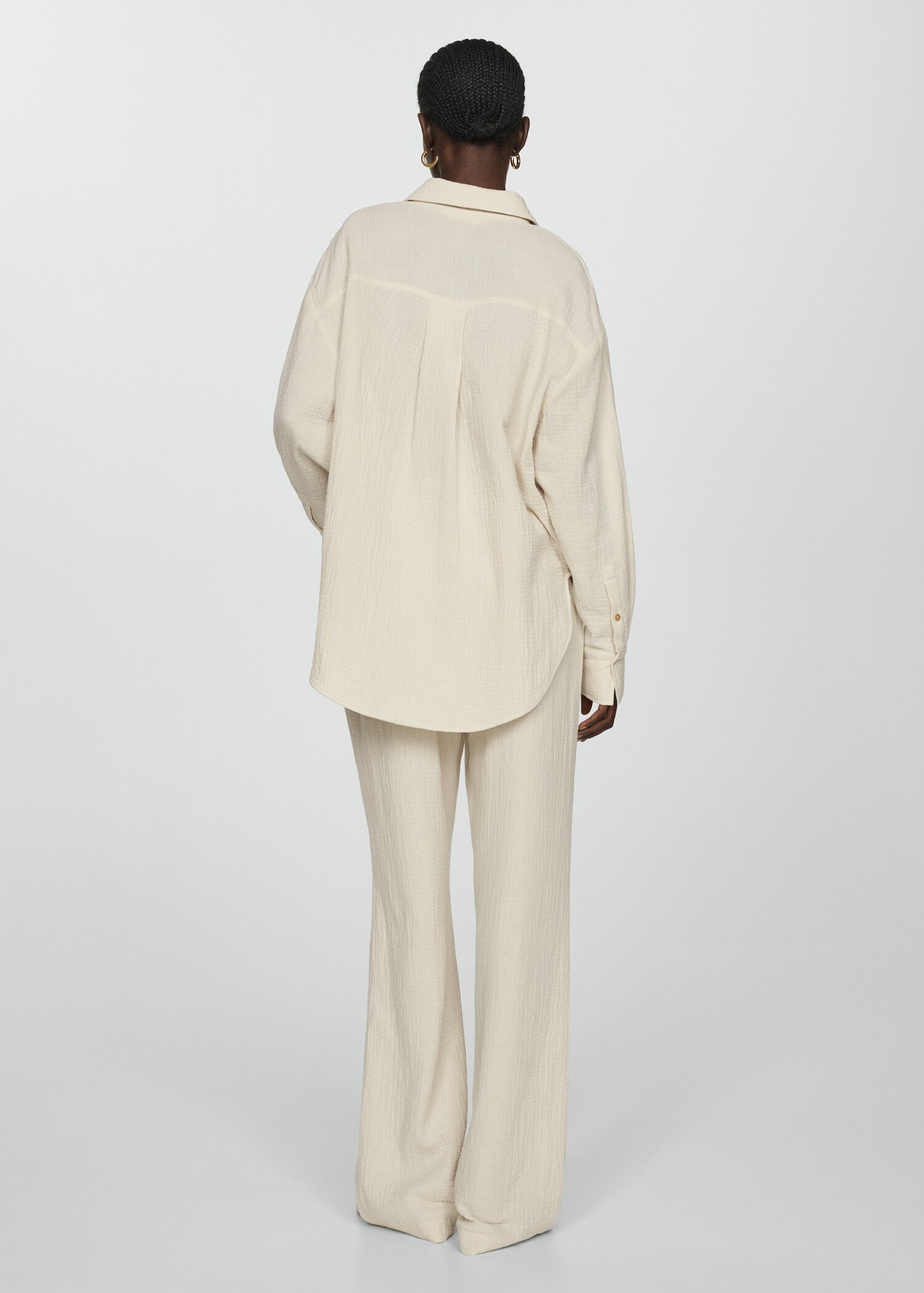 Chest-pocket cotton shirt - Reverse of the article