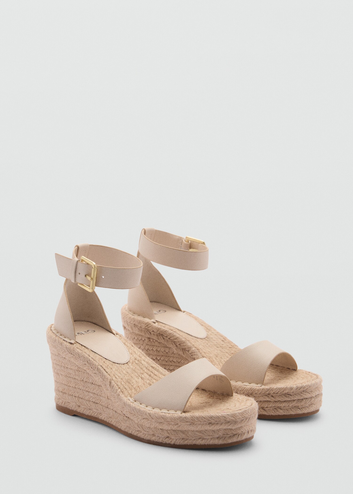 Wedge buckle sandals - Medium plane