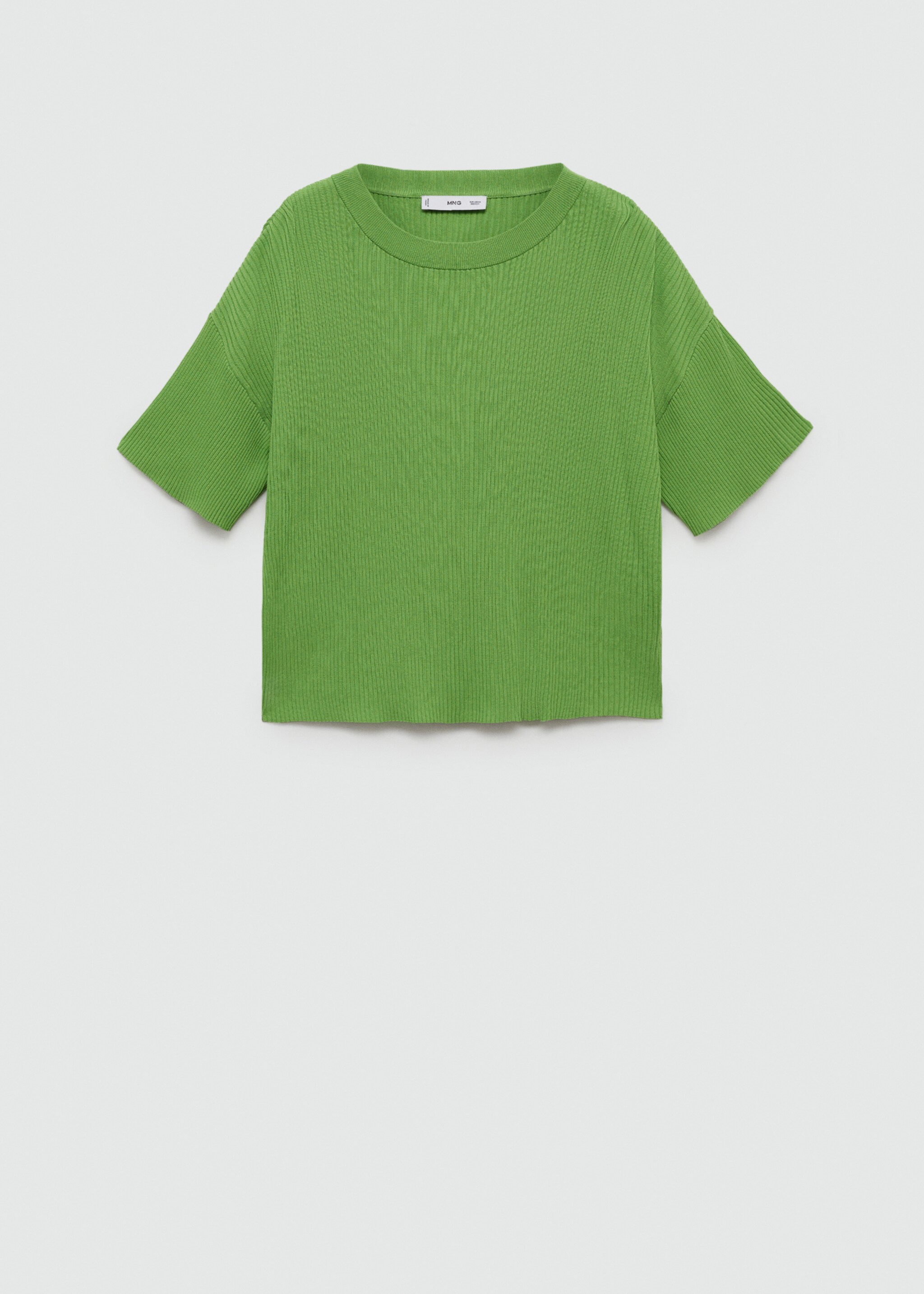 T-shirt maille côtelée - Article sans modèle
