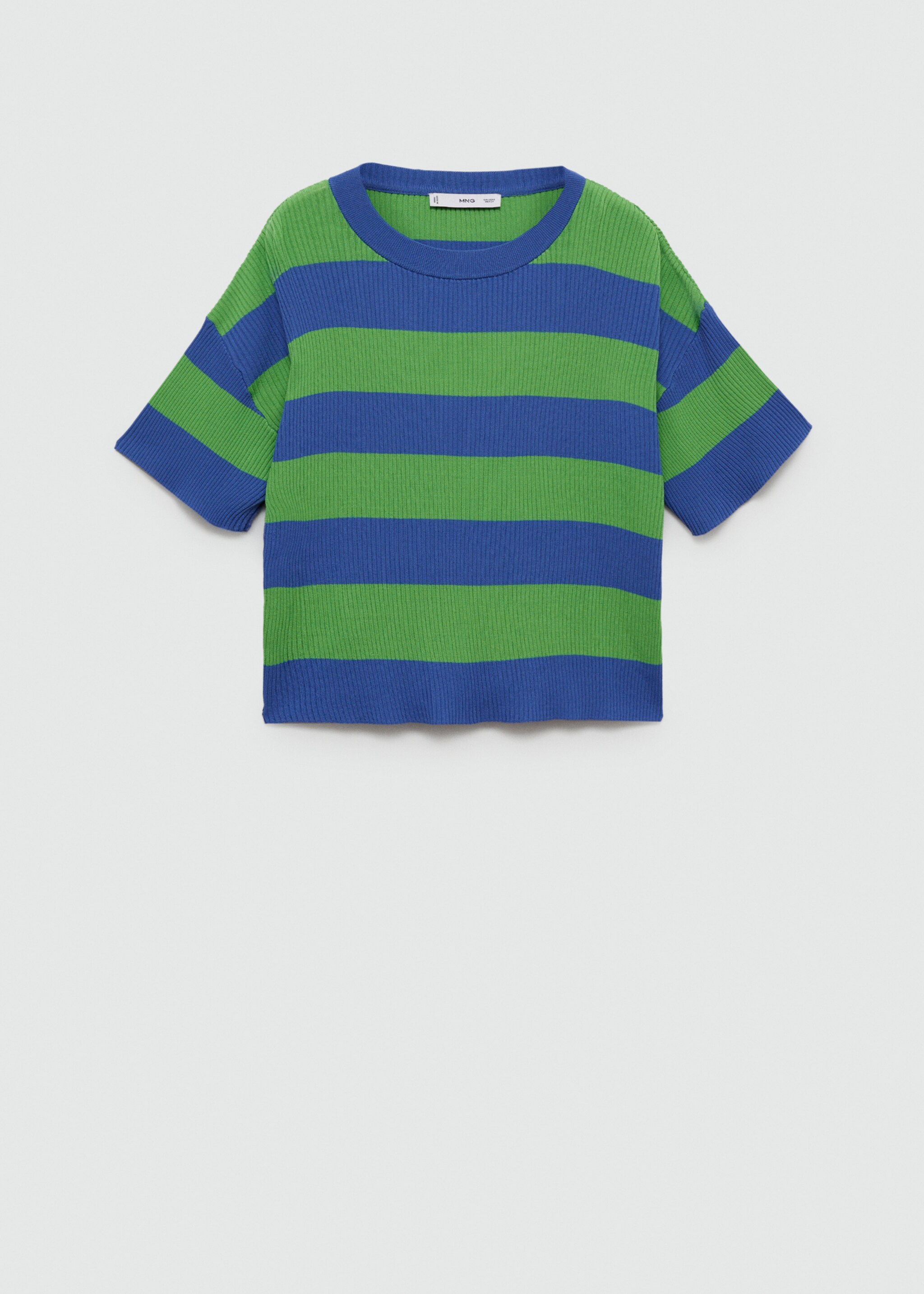 Ribbed  knit t-shirt - Article without model