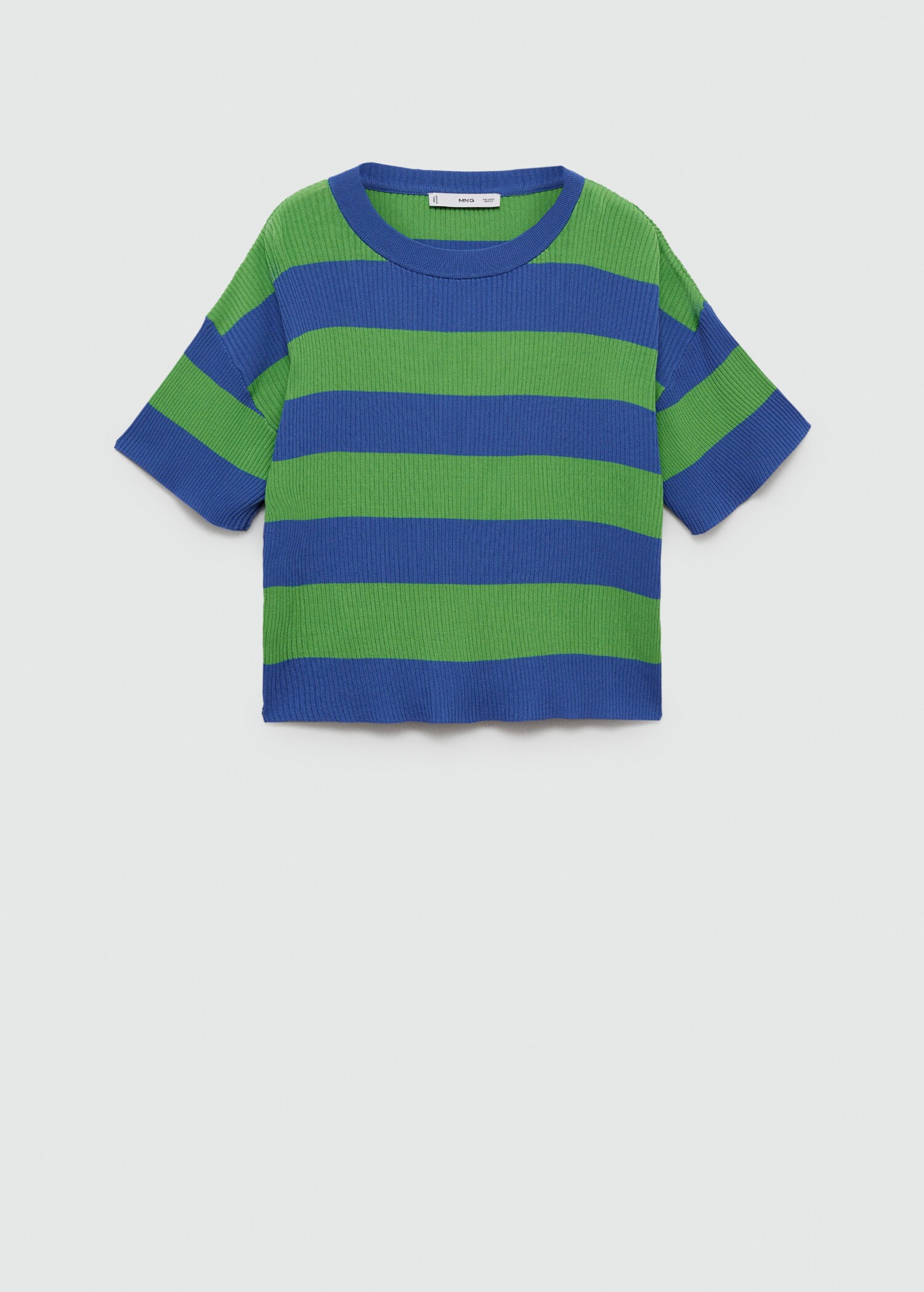 Ribbed  knit t-shirt - Article without model