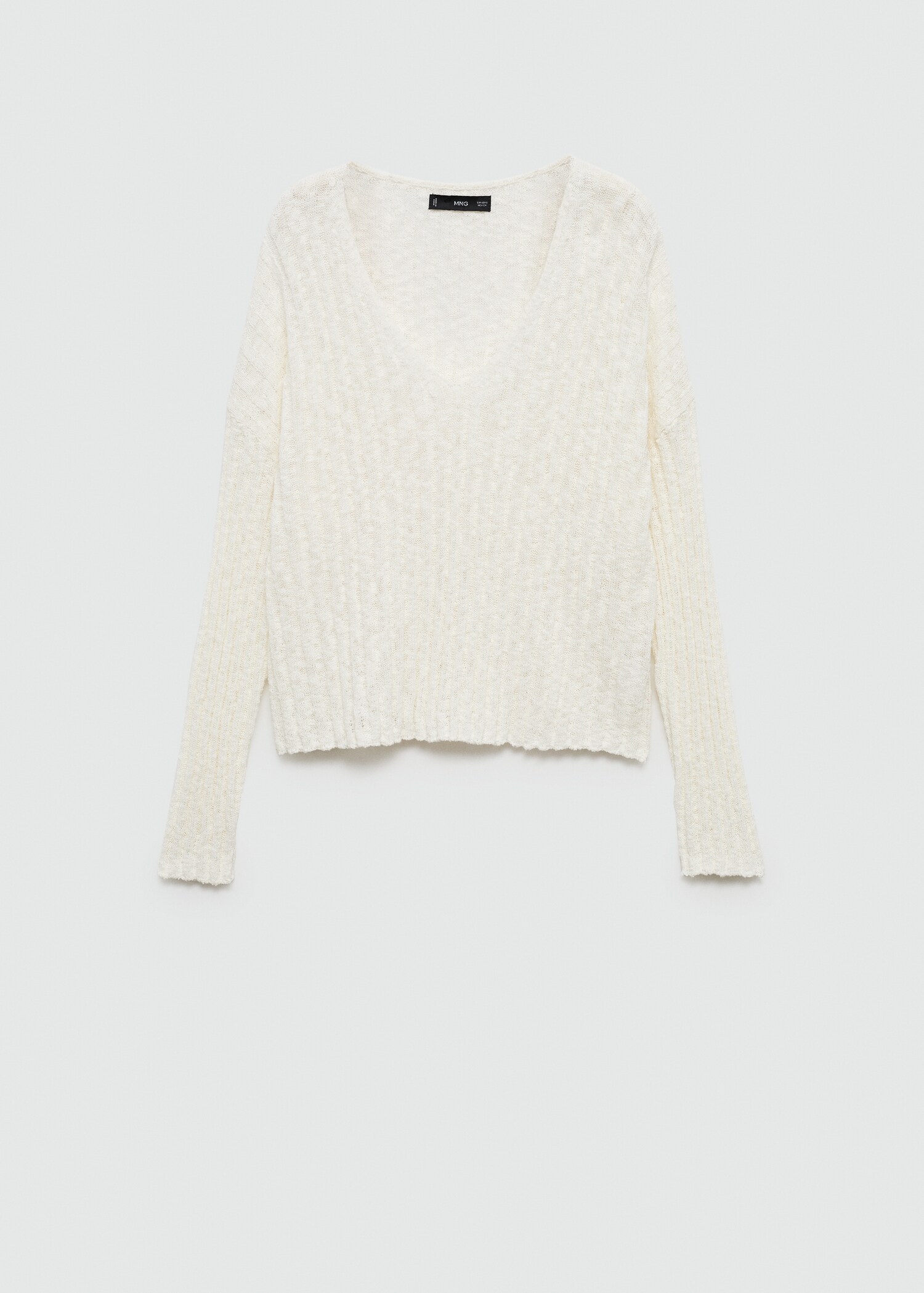 Long-sleeved fine-knit sweater - Article without model