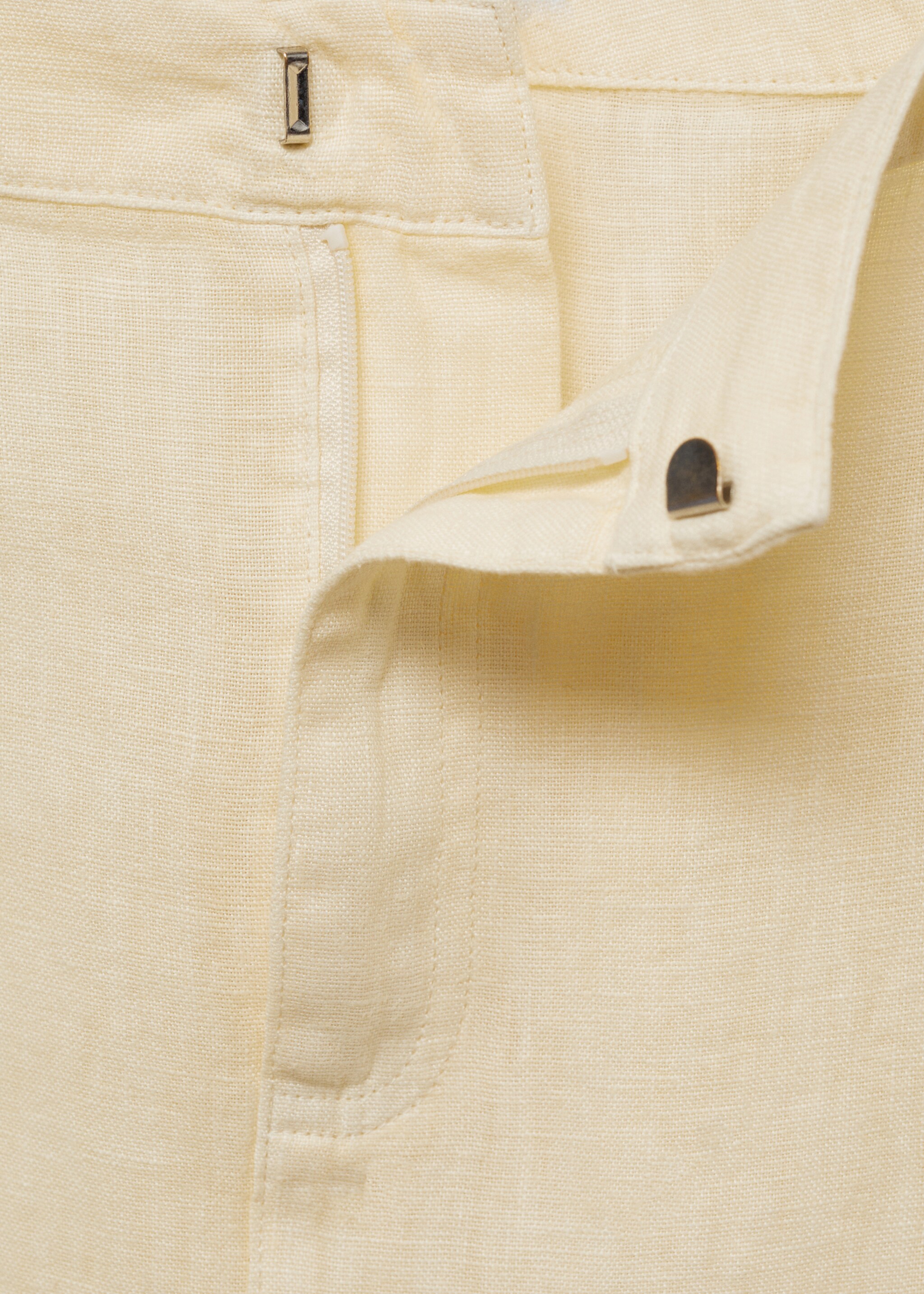 Linen skirt with slit - Details of the article 0