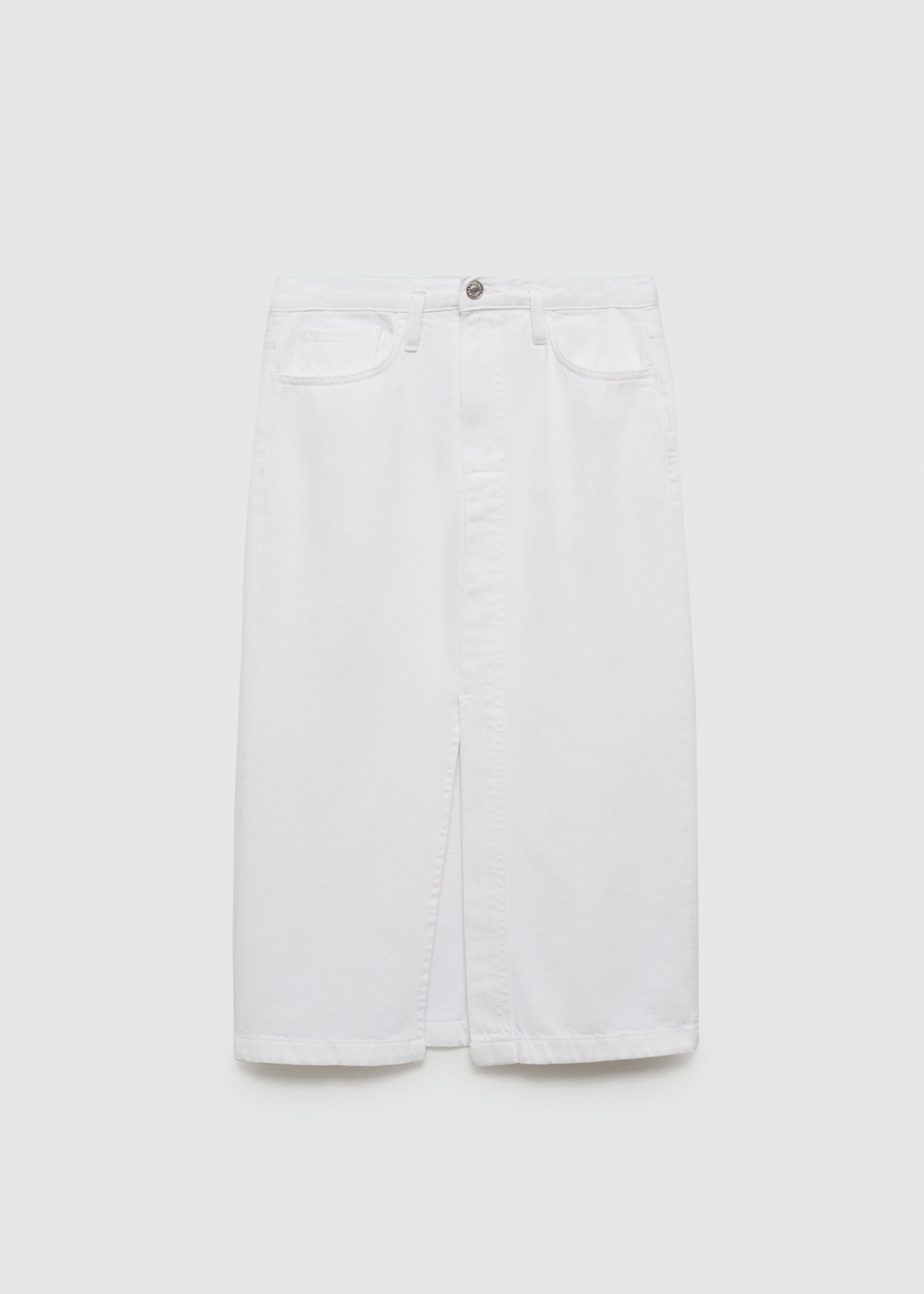 Denimskjørt med splitt - Artikkel uten modell