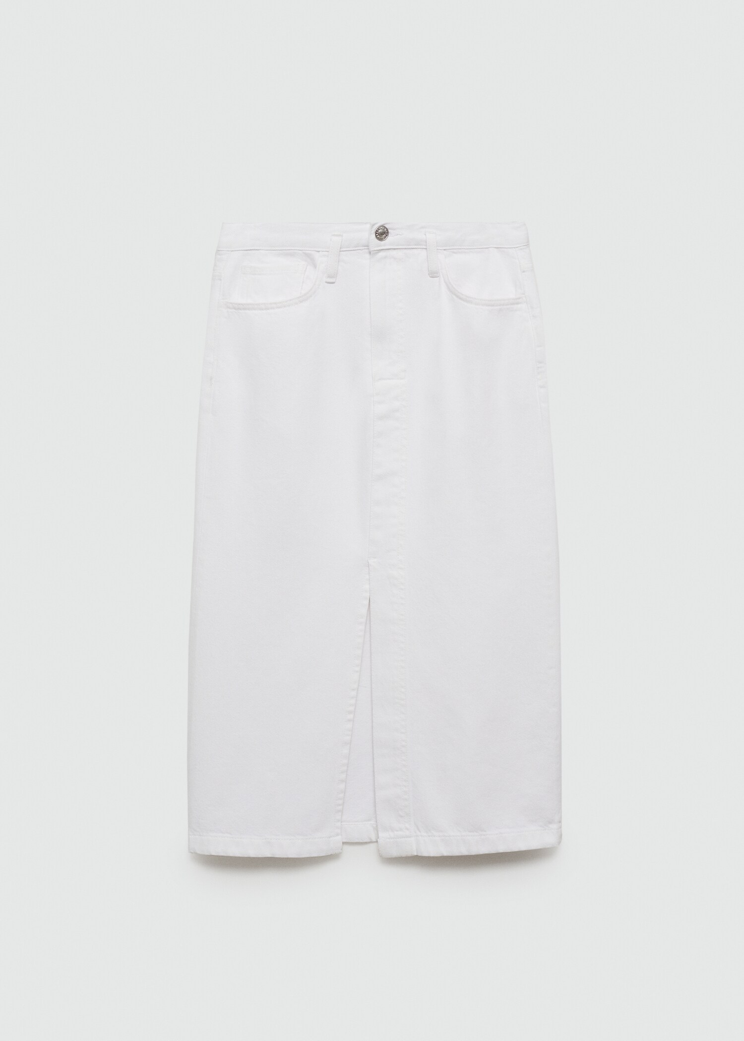 Slit denim skirt - Article without model