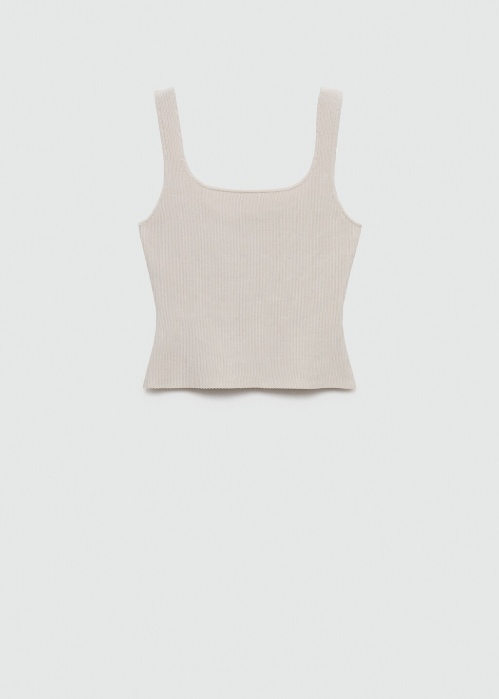 Ribbed knit top - Women | MANGO OUTLET USA