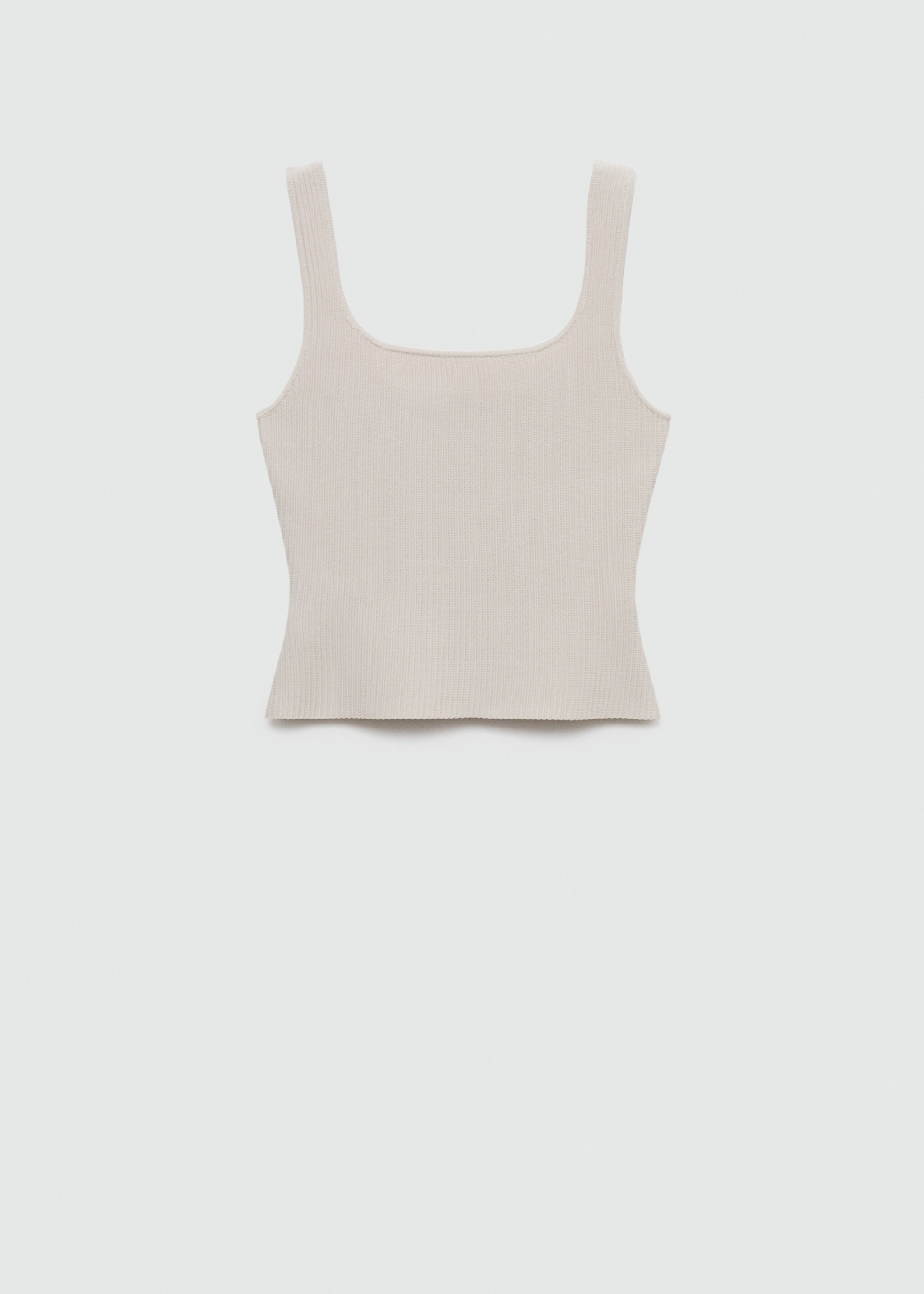 Ribbed knit top - Article without model