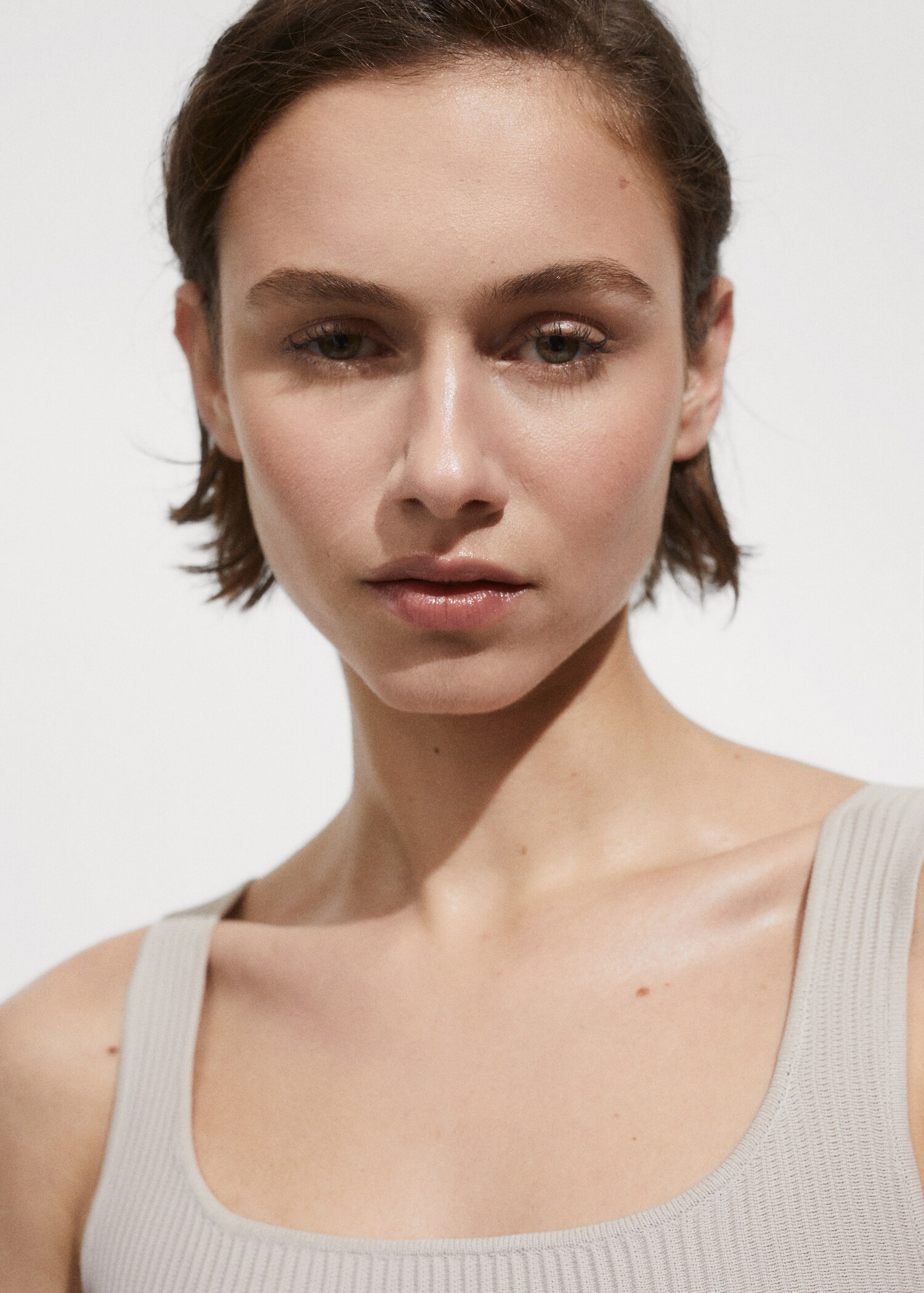 Ribbed knit top - Details of the article 1