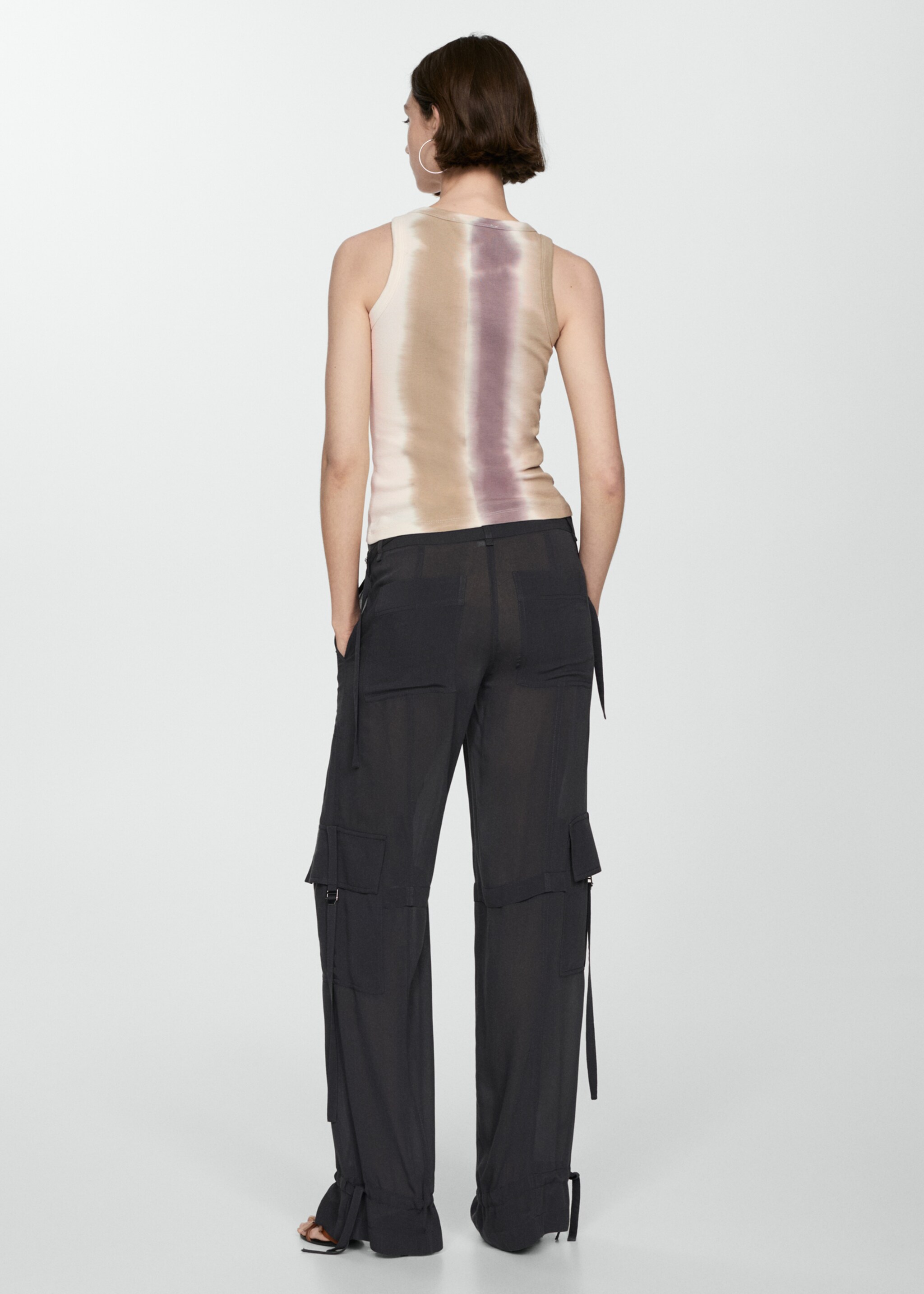 Top canalé tie-dye - Reverso del artículo