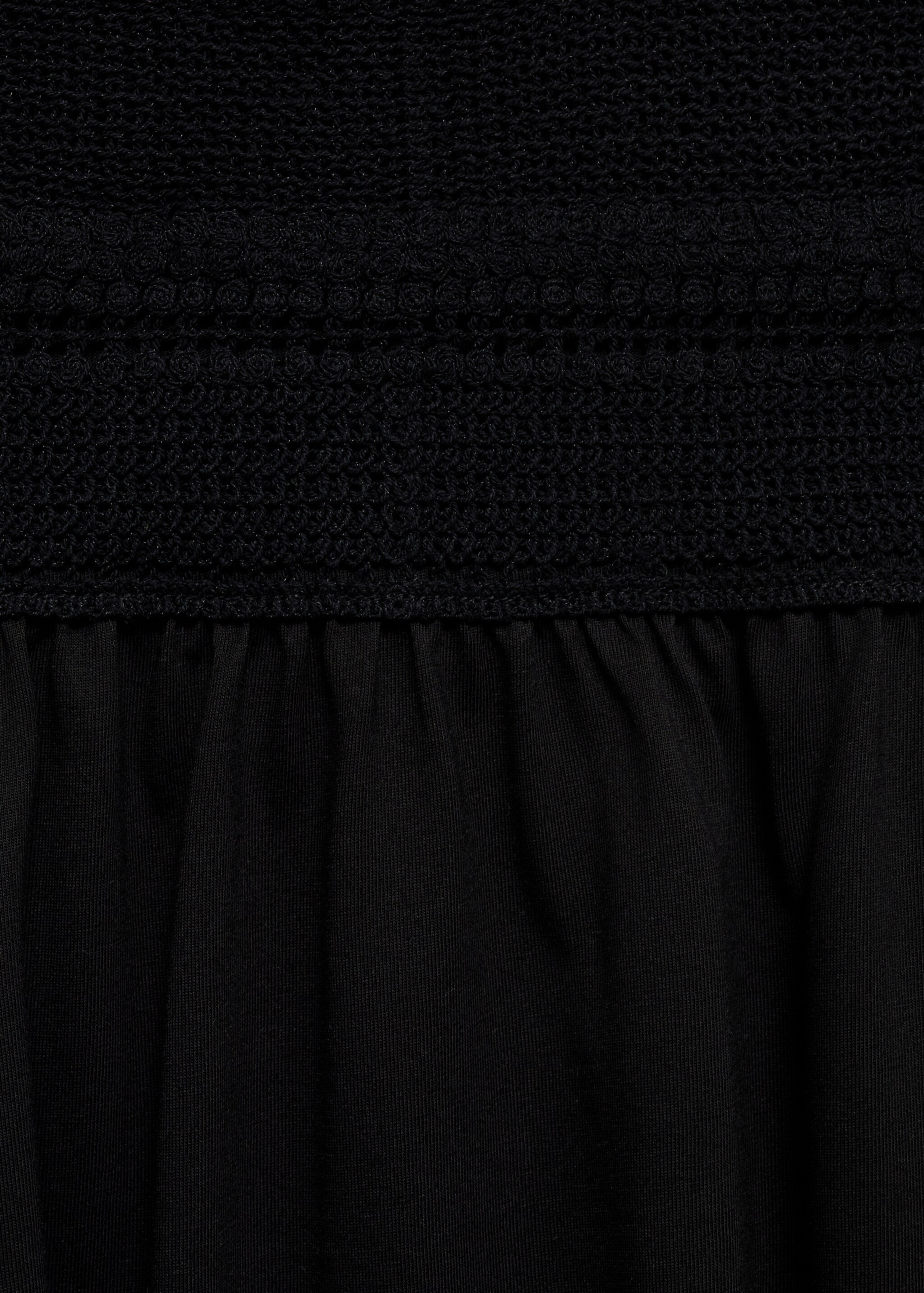 Flared midi-dress - Details of the article 8, Black. Ref: 77040360-00.